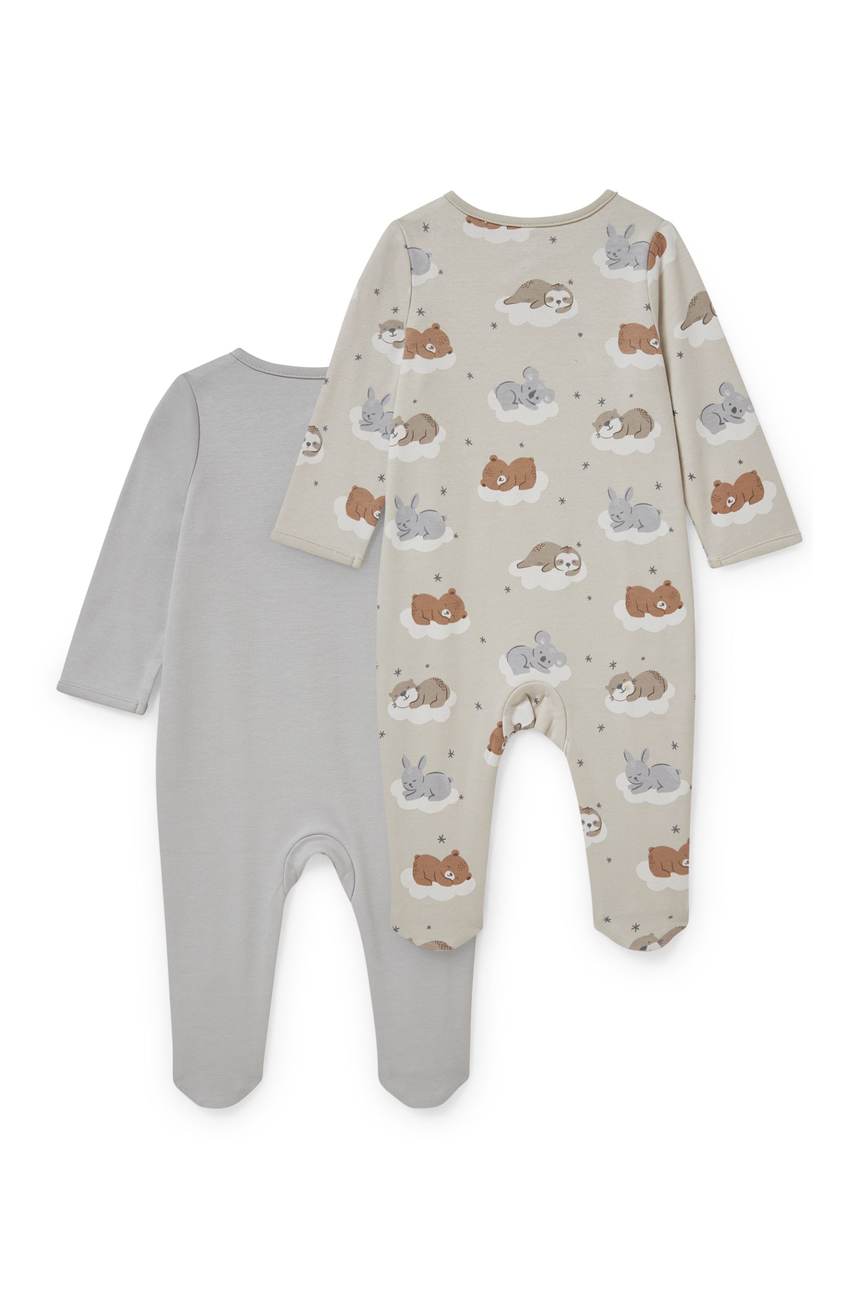 Multipack of 2 - baby sleepsuit