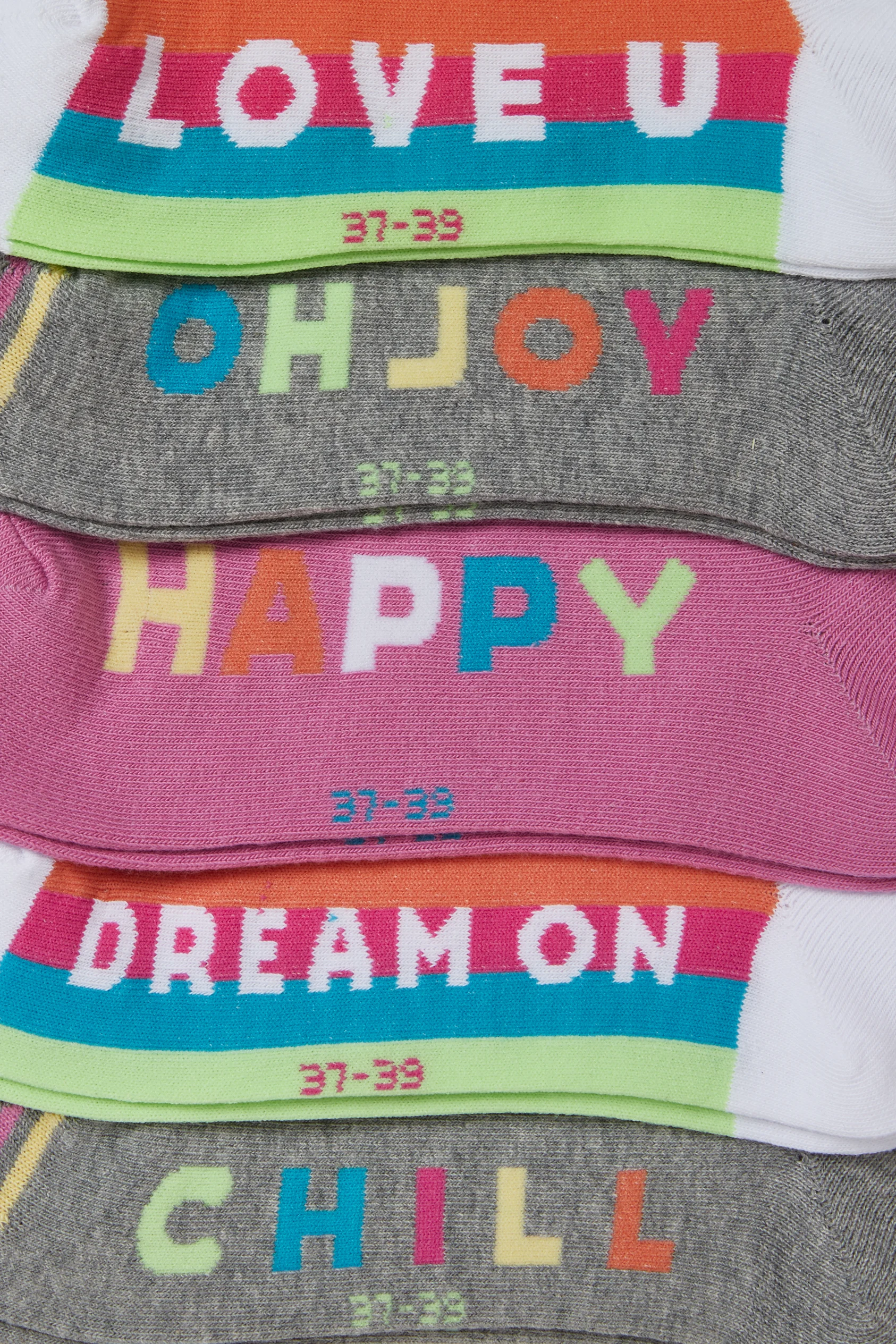 Multipack of 5 - statement - trainer socks with motif