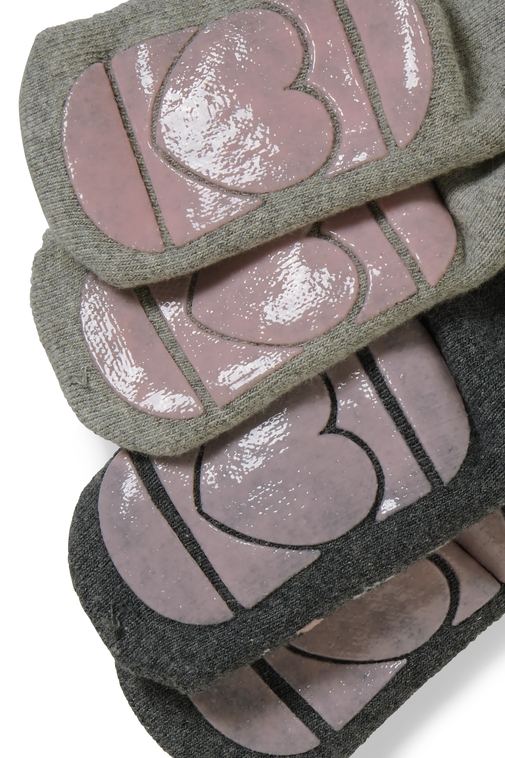 Multipack of 2 - dog - baby non-slip socks with motif