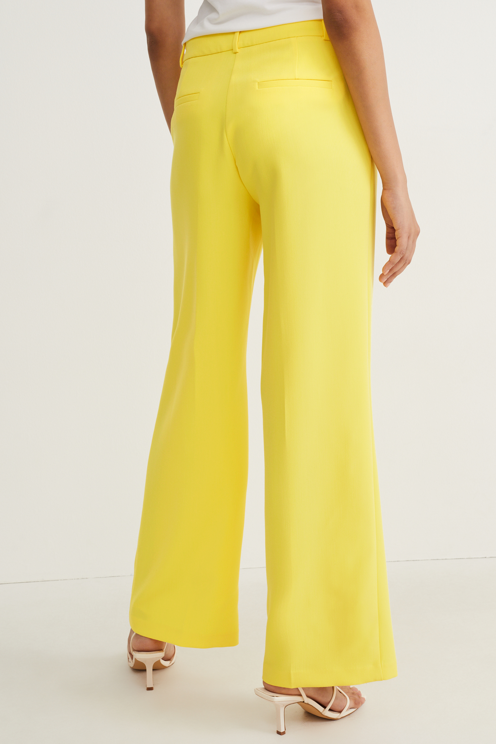 Cloth trousers - high waist - wide leg