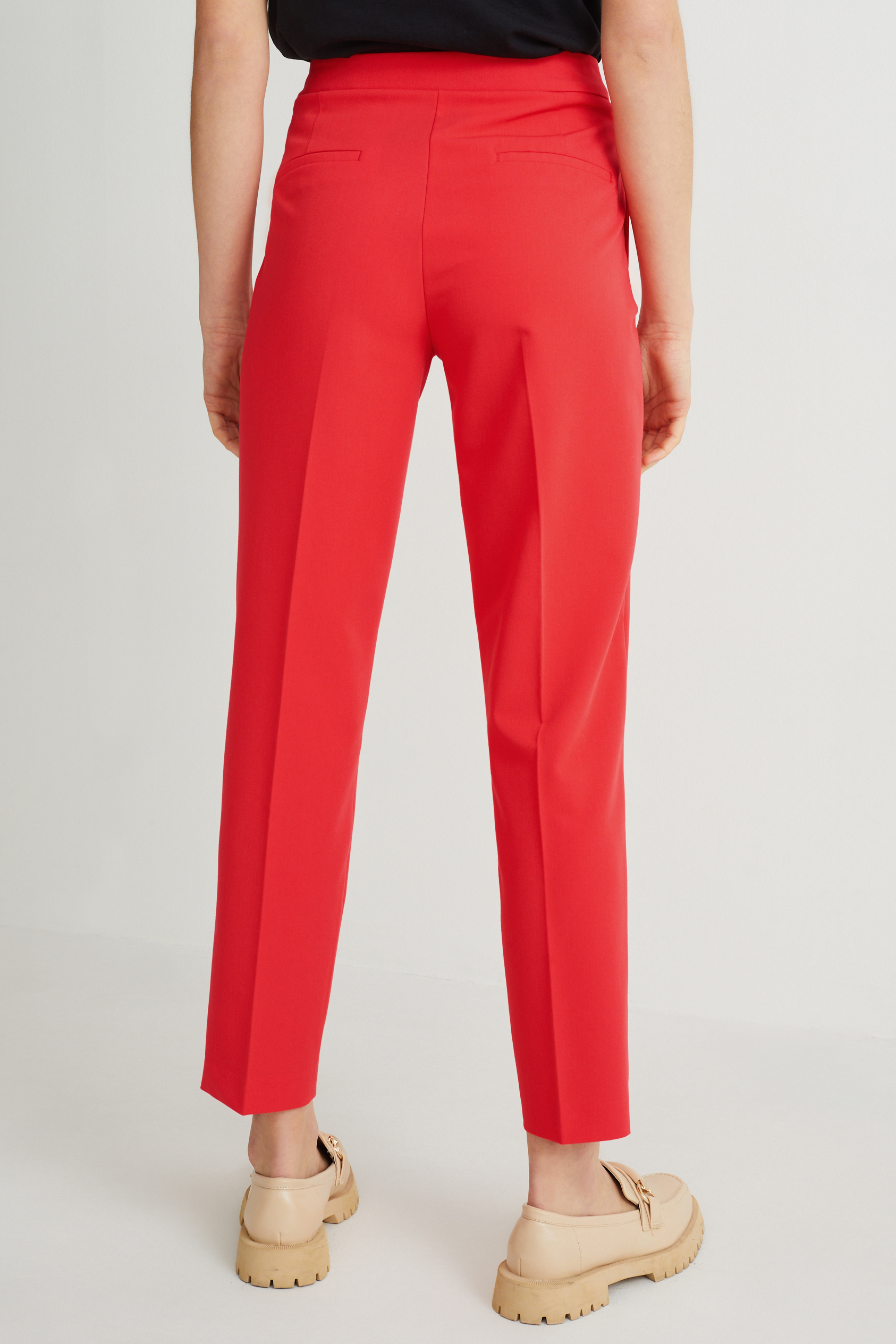 Business trousers - mid-rise waist - regular fit
