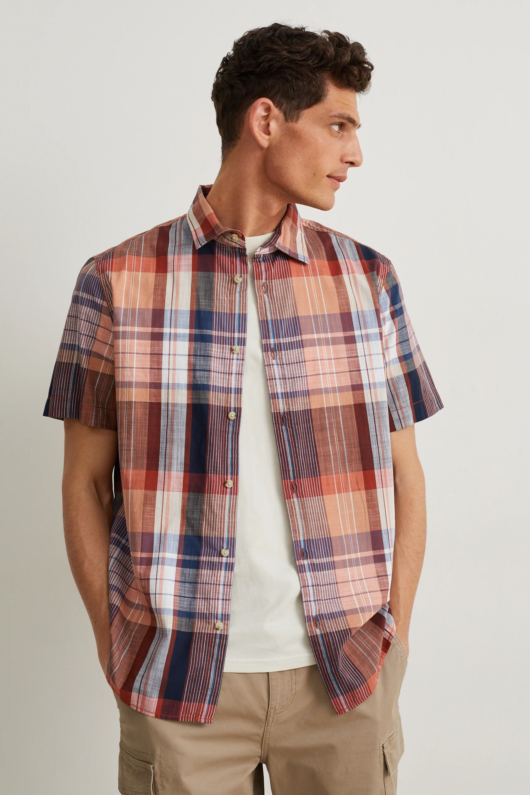Shirt - regular fit - kent collar - check