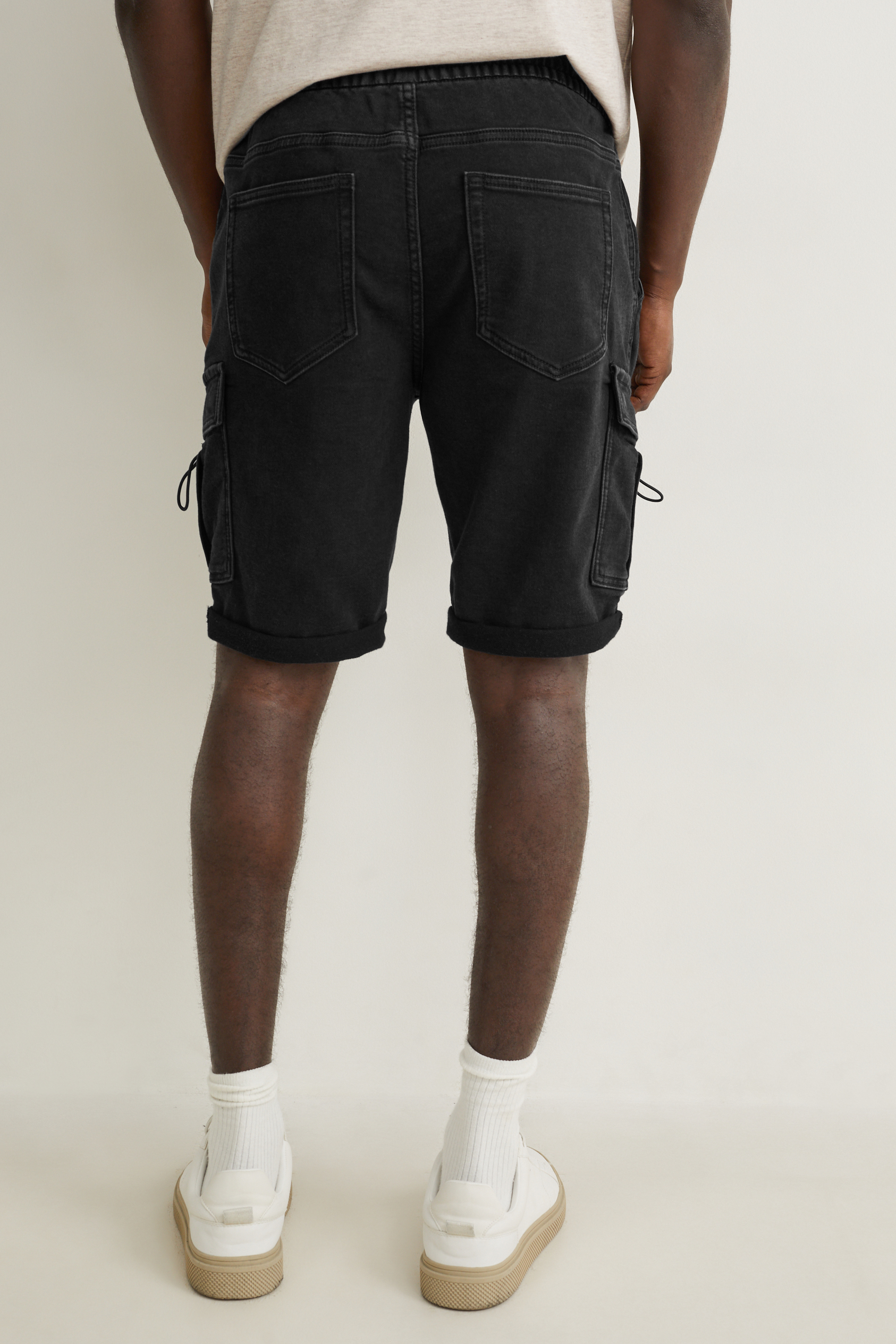 Denim cargo shorts - flex jog denim