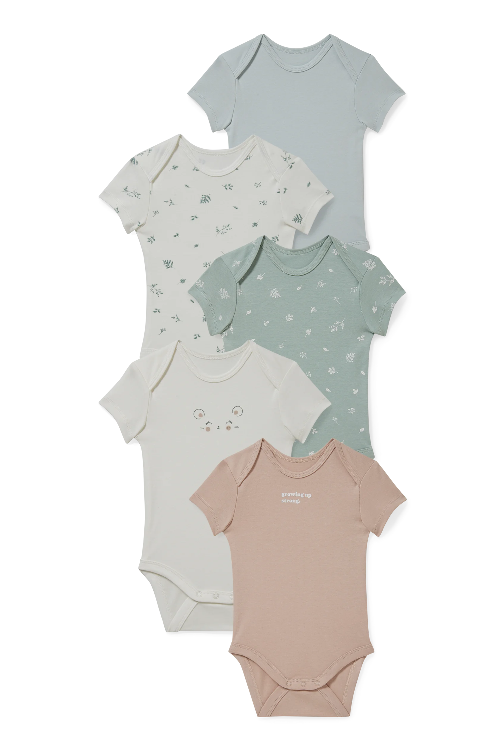 Multipack of 5 - baby bodysuit