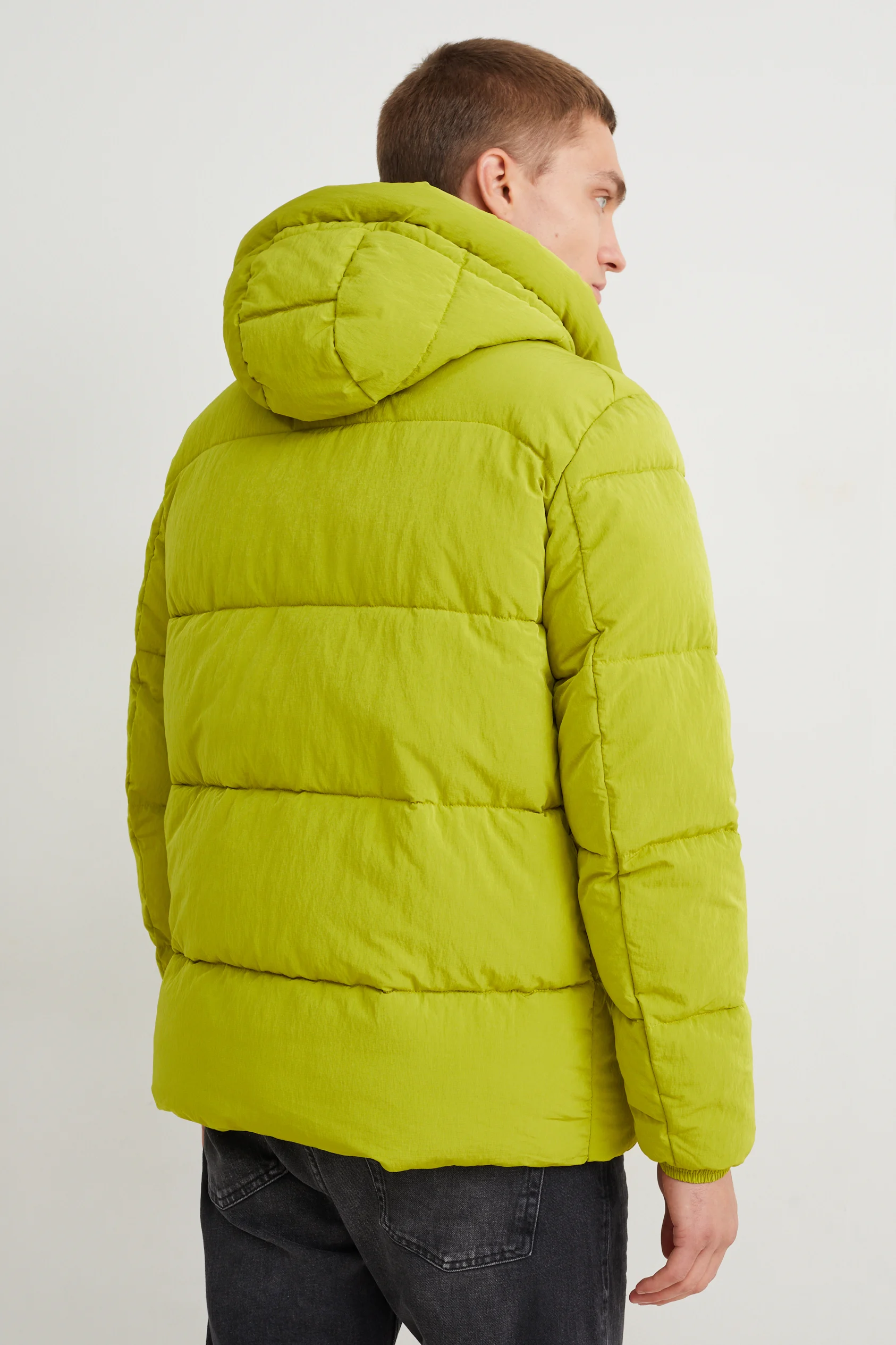 Quilted jacket with hood