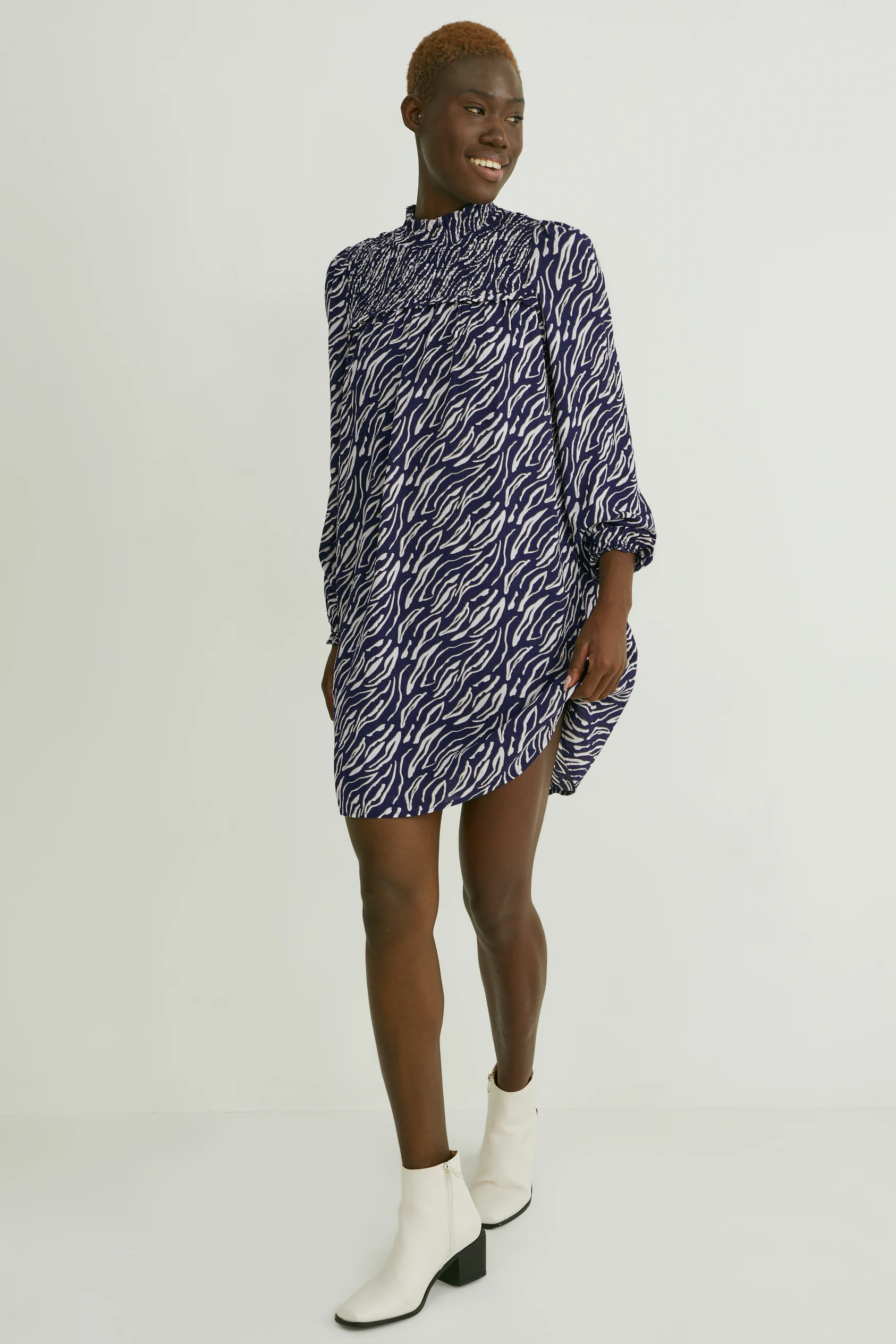 A-line dress - patterned