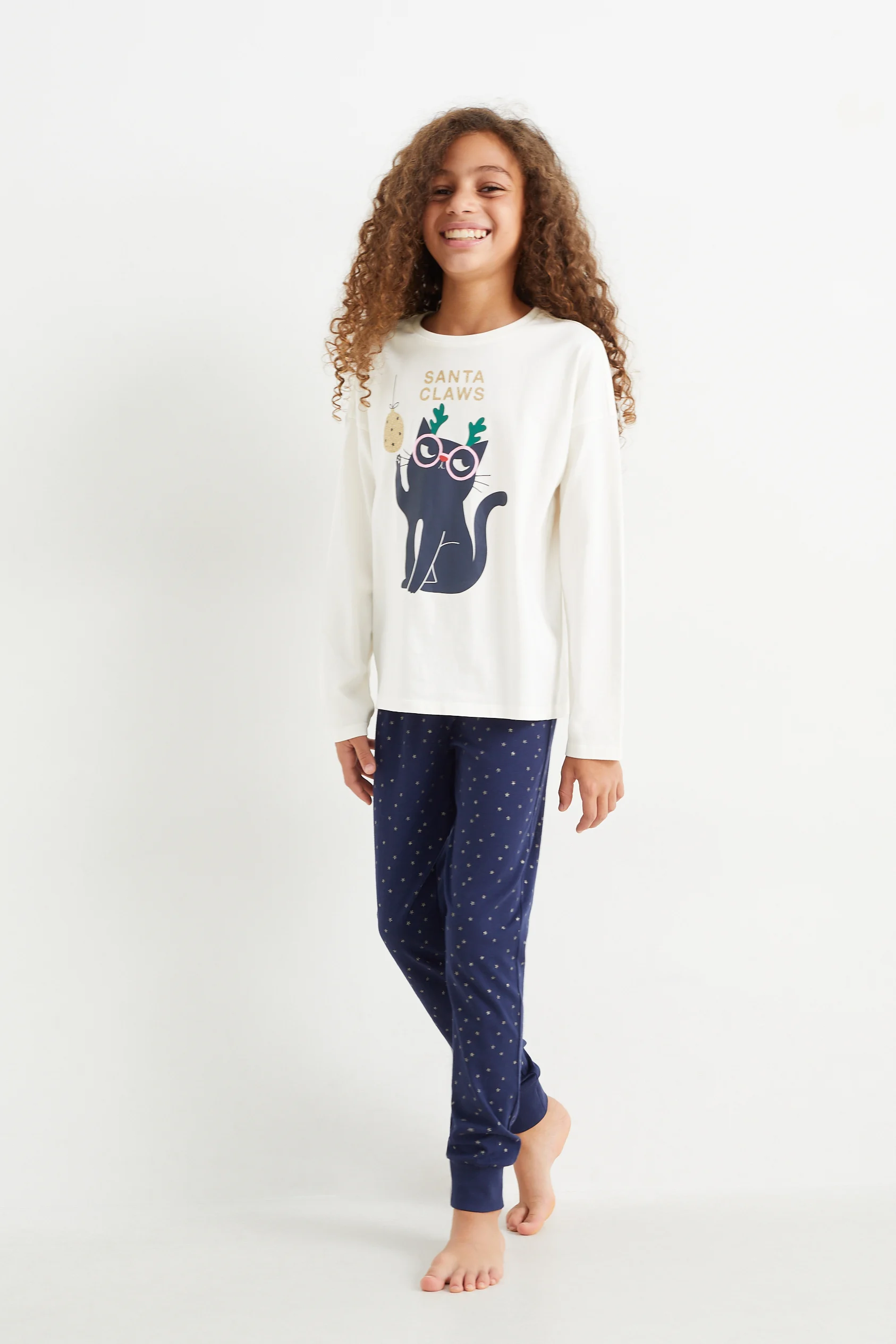 Cat - Christmas pyjamas - 2 piece