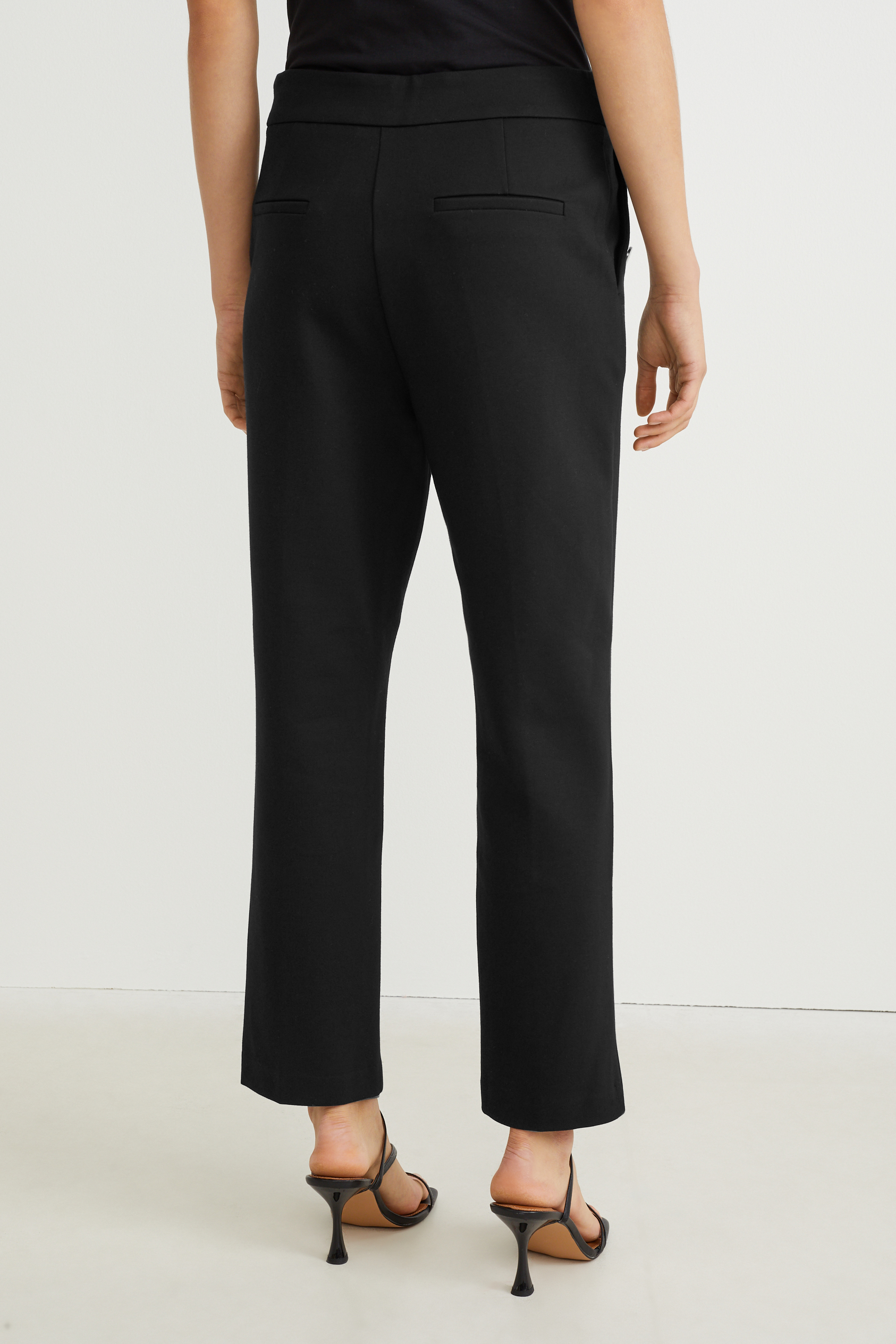 Jersey trousers - straight fit - LENZING? ECOVERO?
