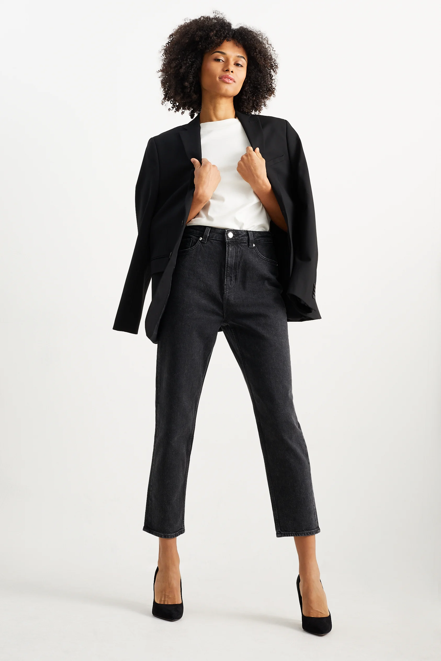 Mom jeans - high waist - LYCRA?