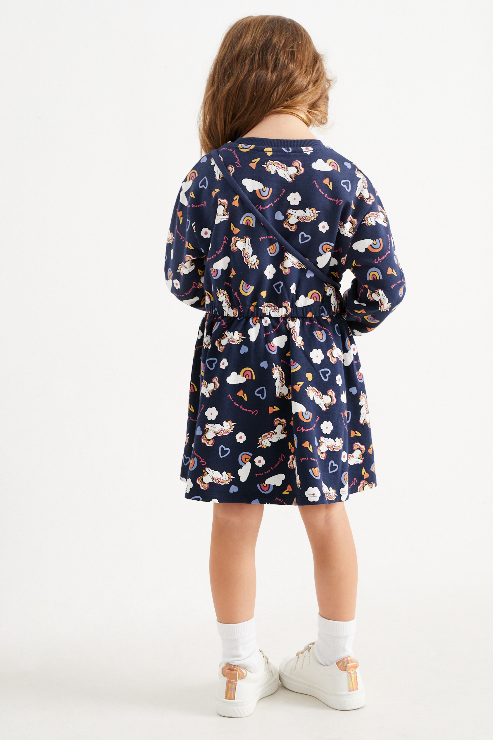 Unicorn - set - sweatshirt dress and bag - 2 piece