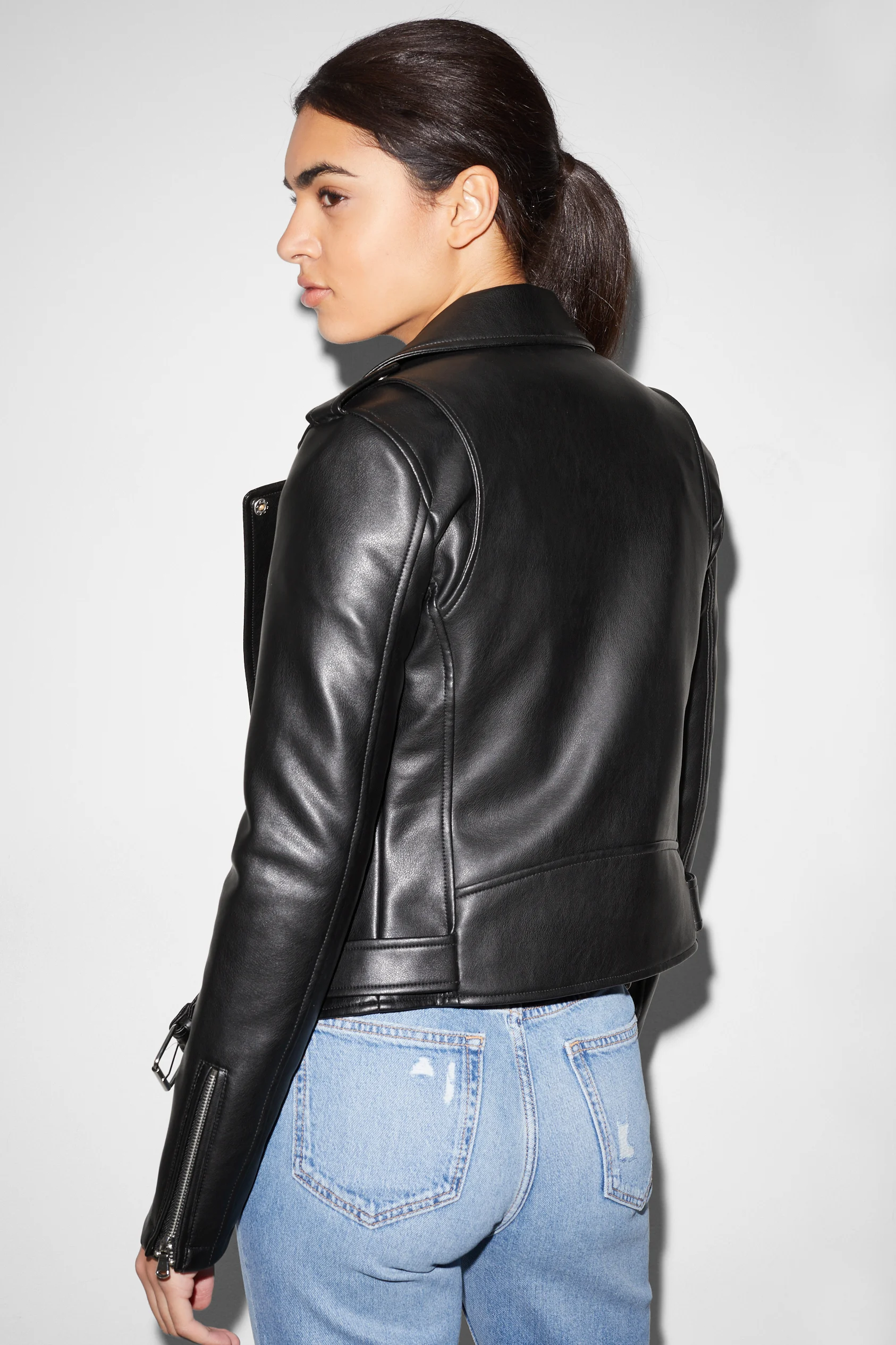 CLOCKHOUSE - biker jacket - faux leather
