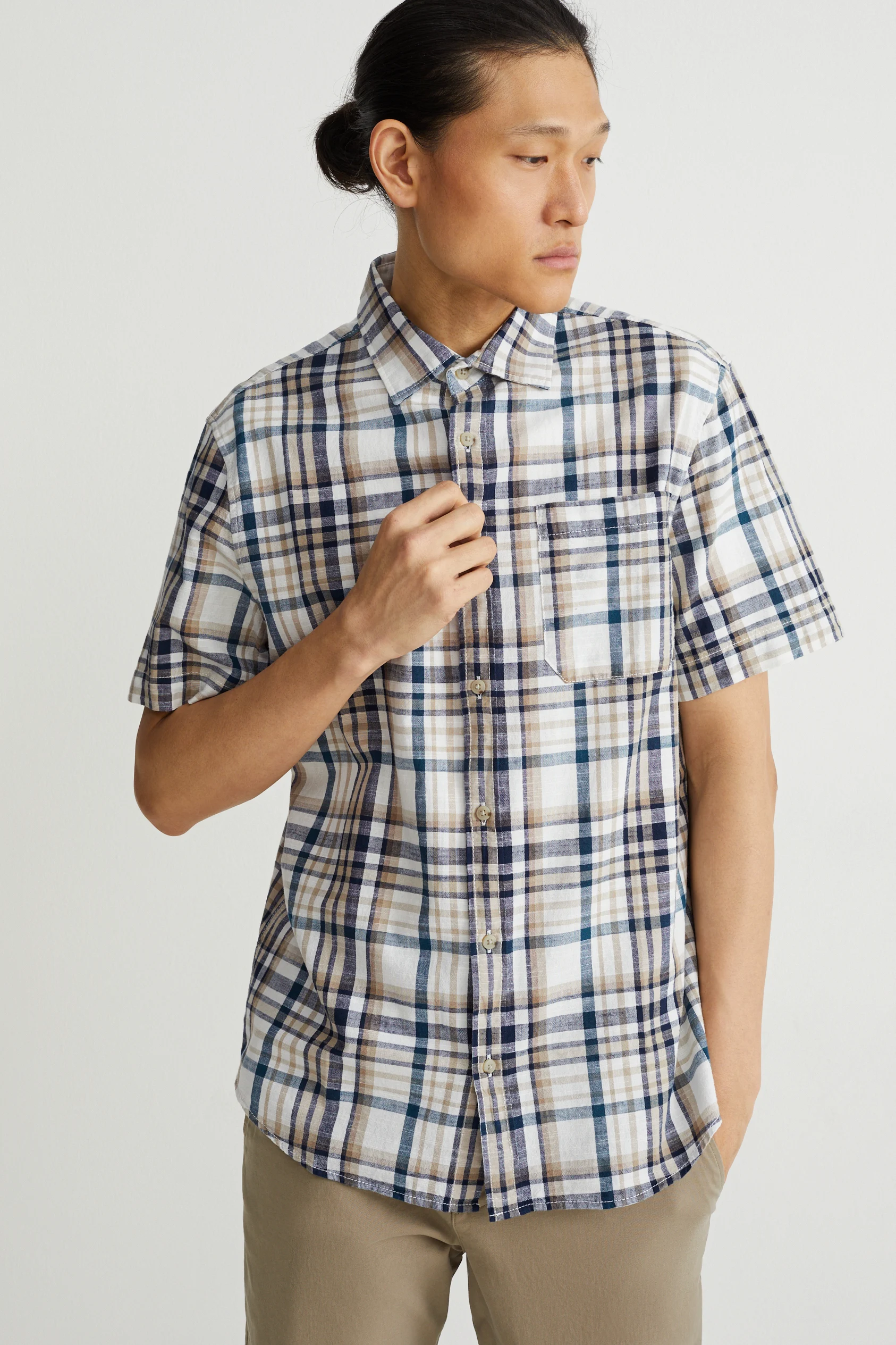 Shirt - regular fit - kent collar - check