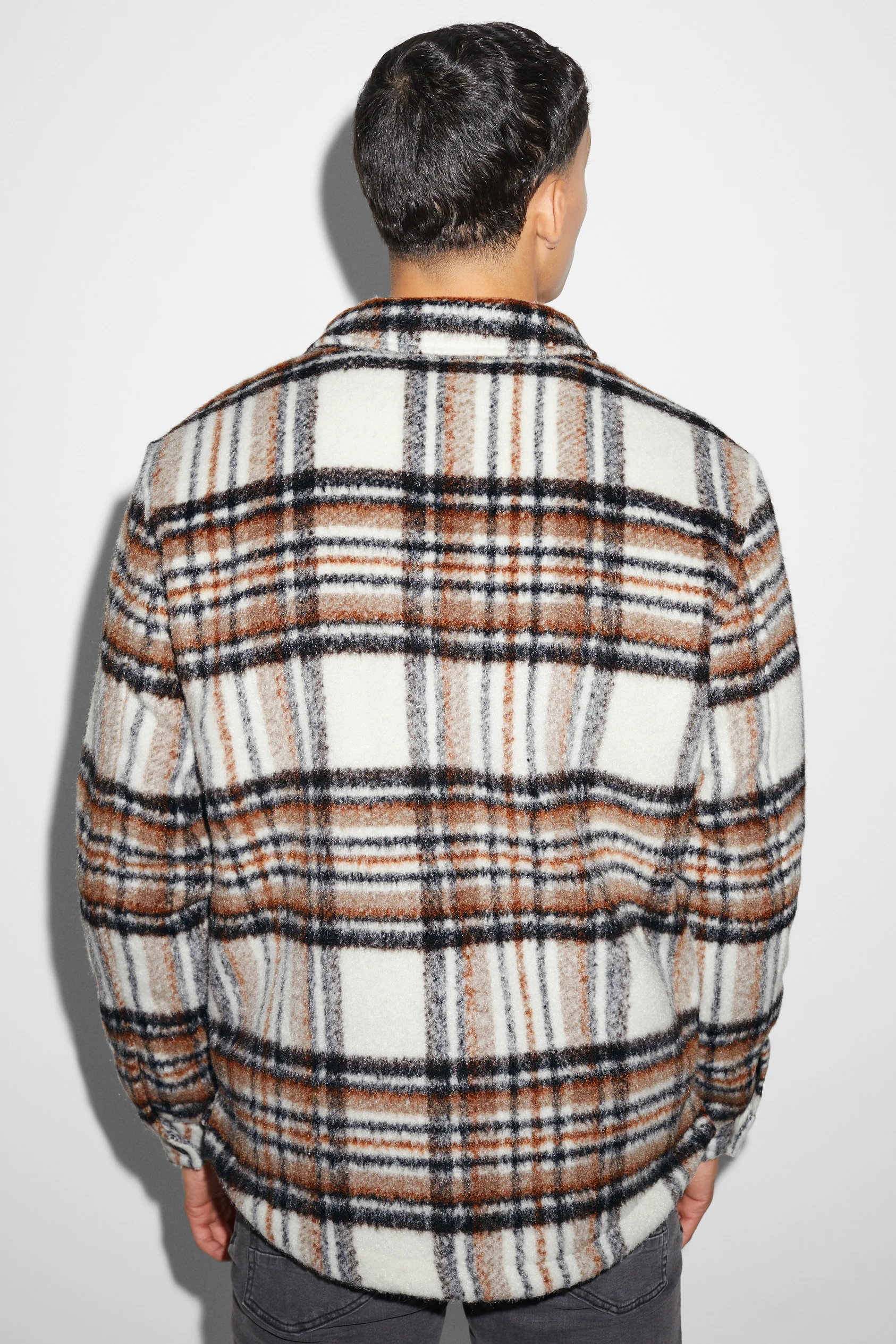 Shirt jacket - check