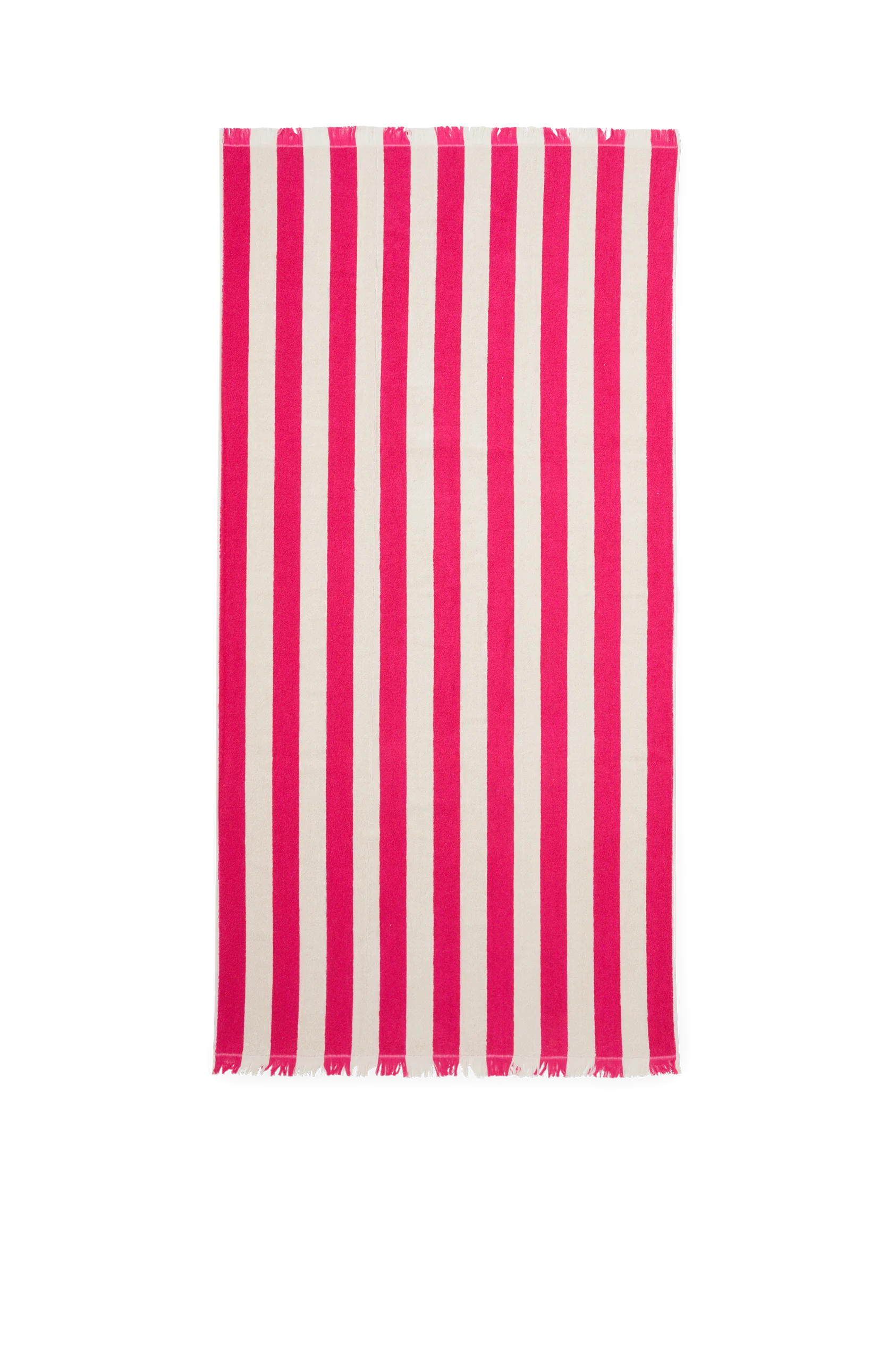 Terry cloth towel - striped - 160 x 80 cm
