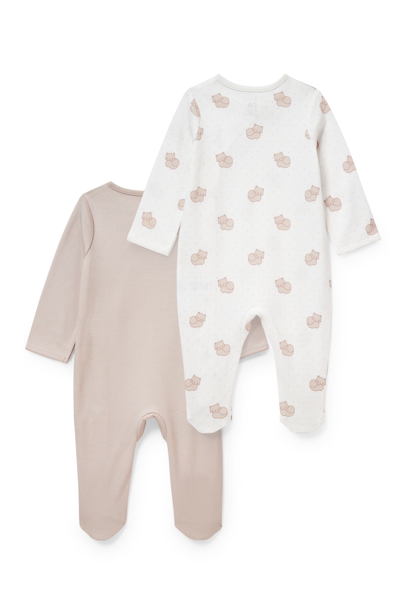 Multipack of 2 - baby sleepsuit