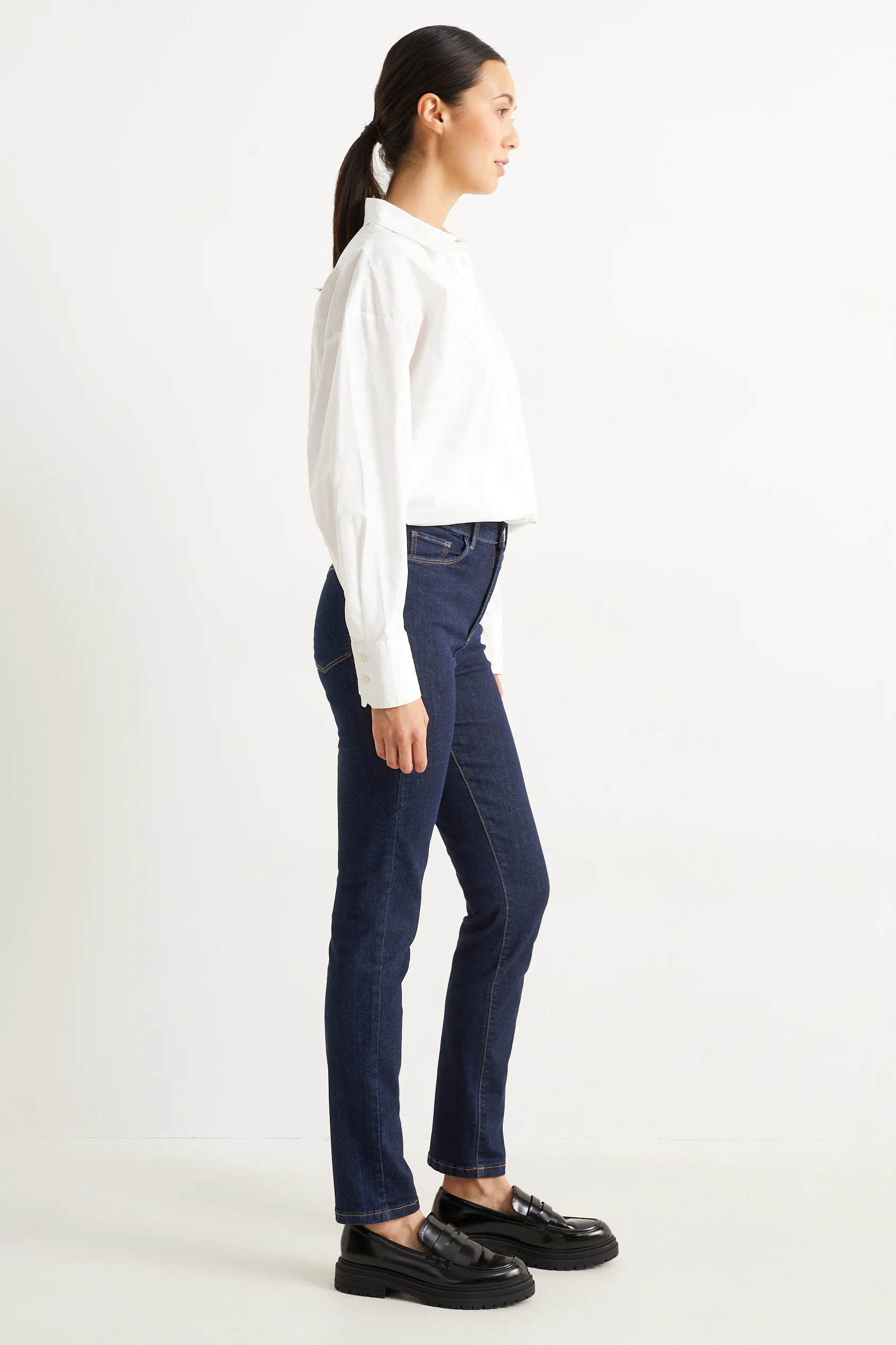 Slim jeans - high waist - LYCRA?