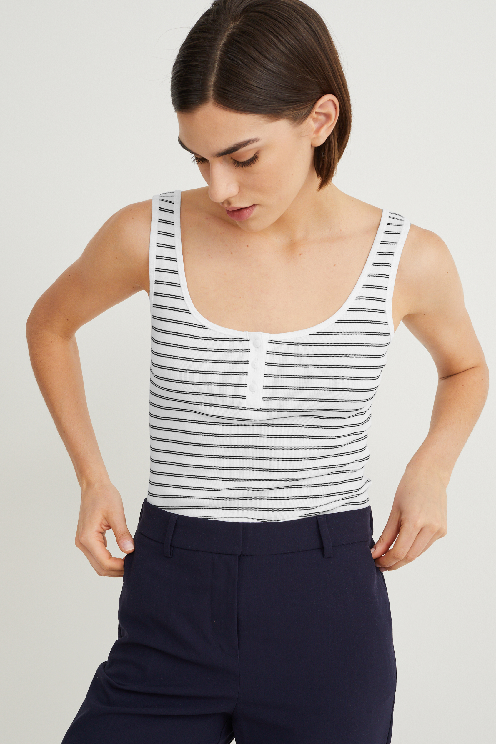 Basic top - striped
