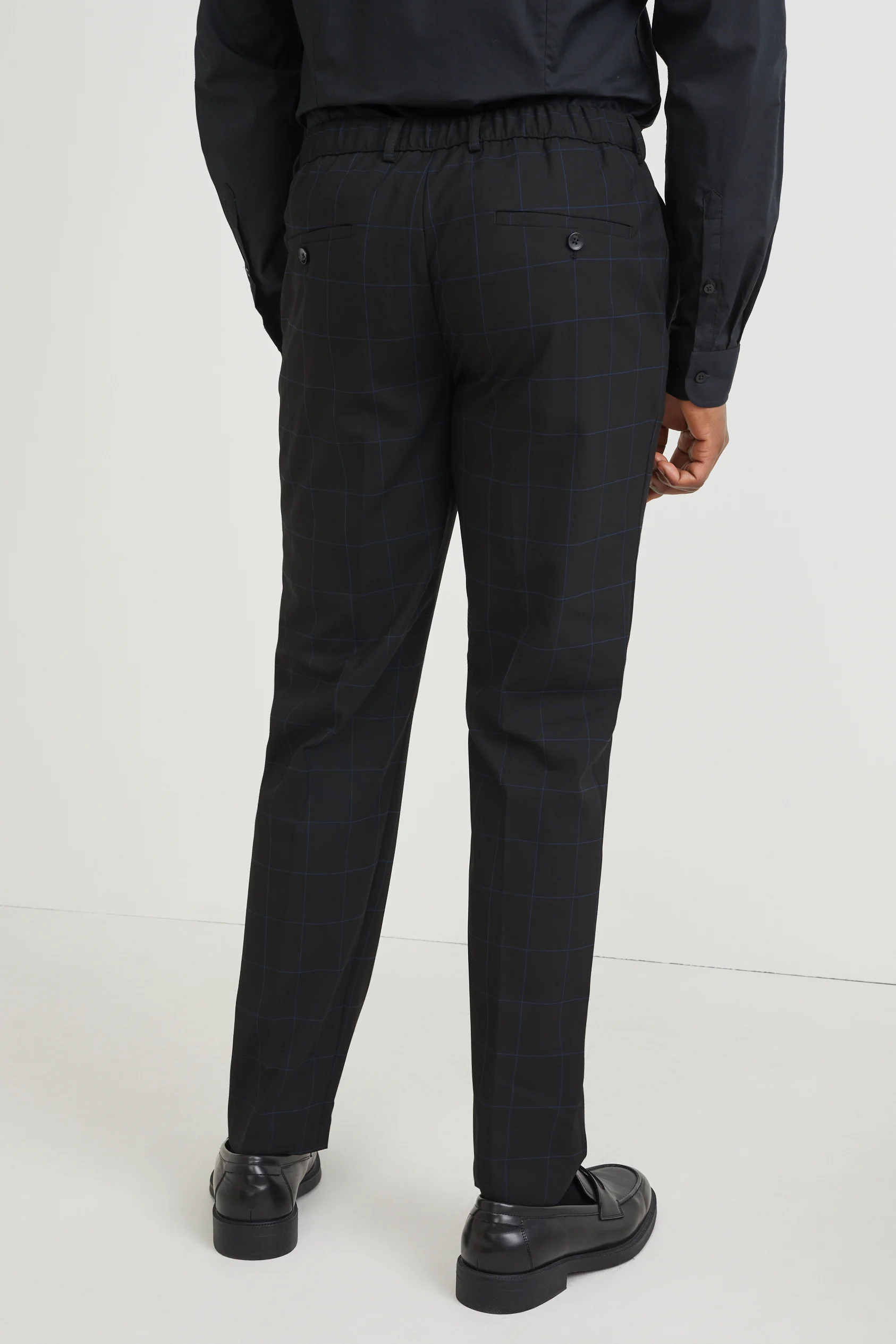 Mix-and-match trousers - slim fit - stretch - check