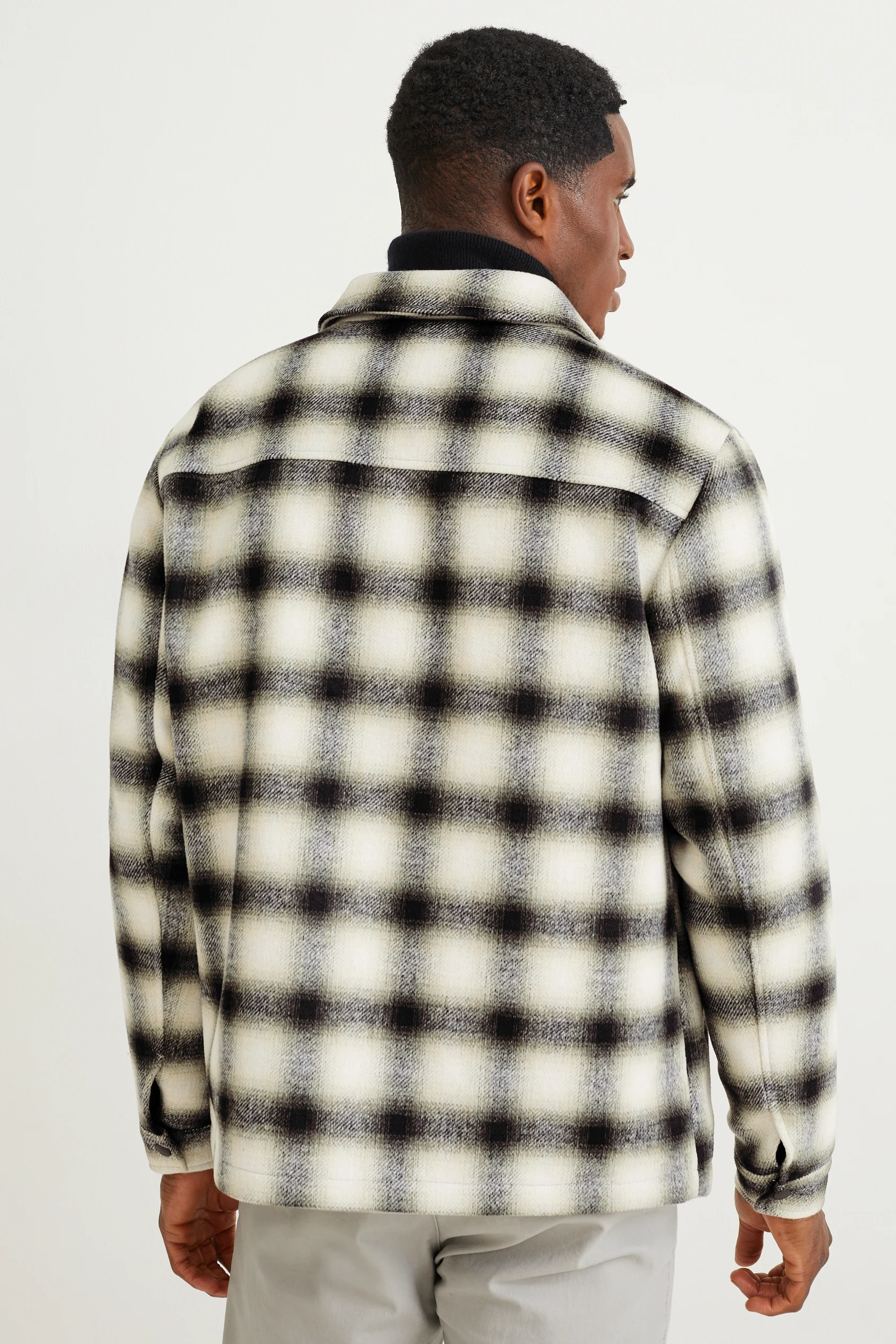 Shirt jacket - check