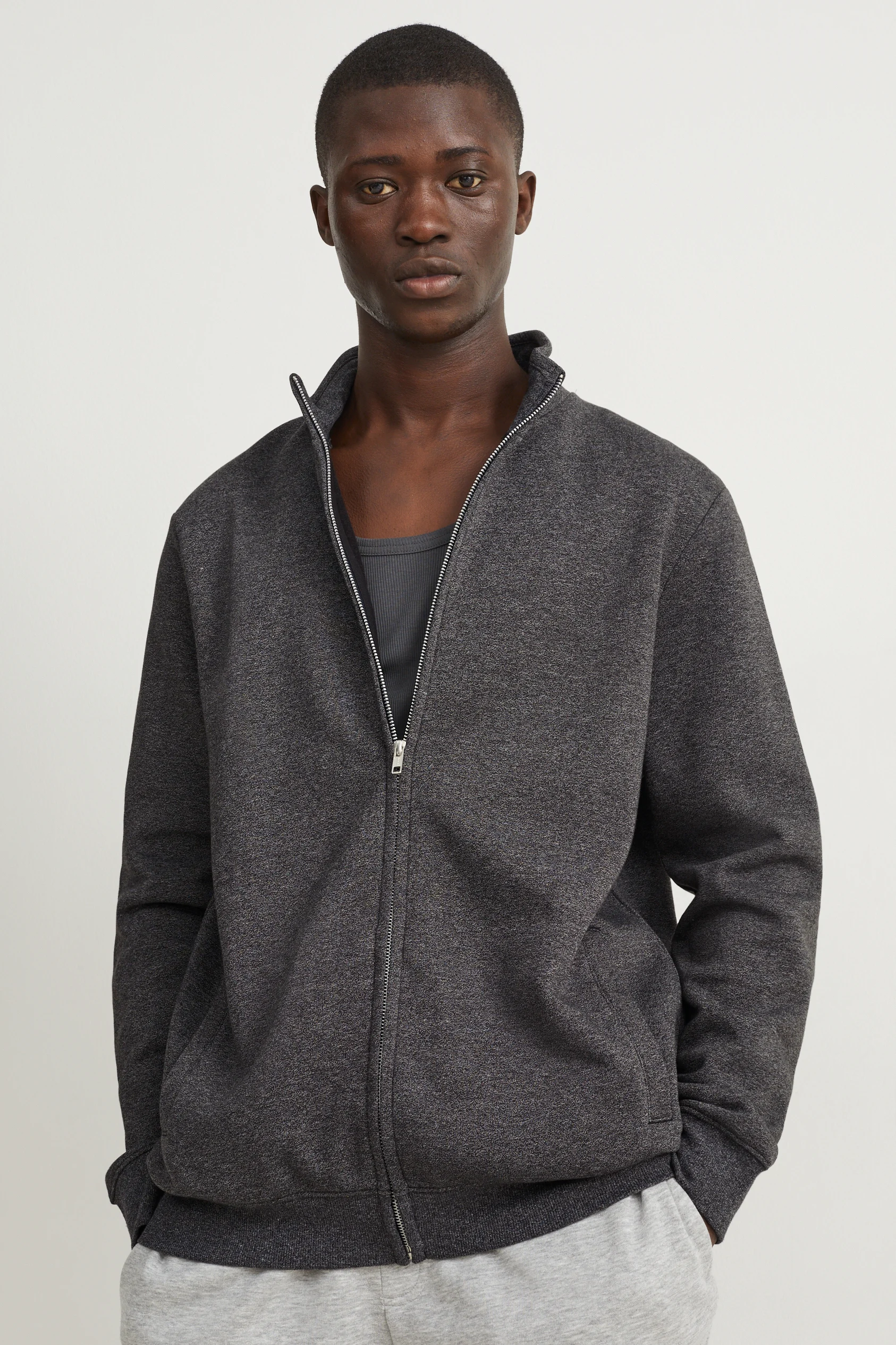 Zip-through sweatshirt