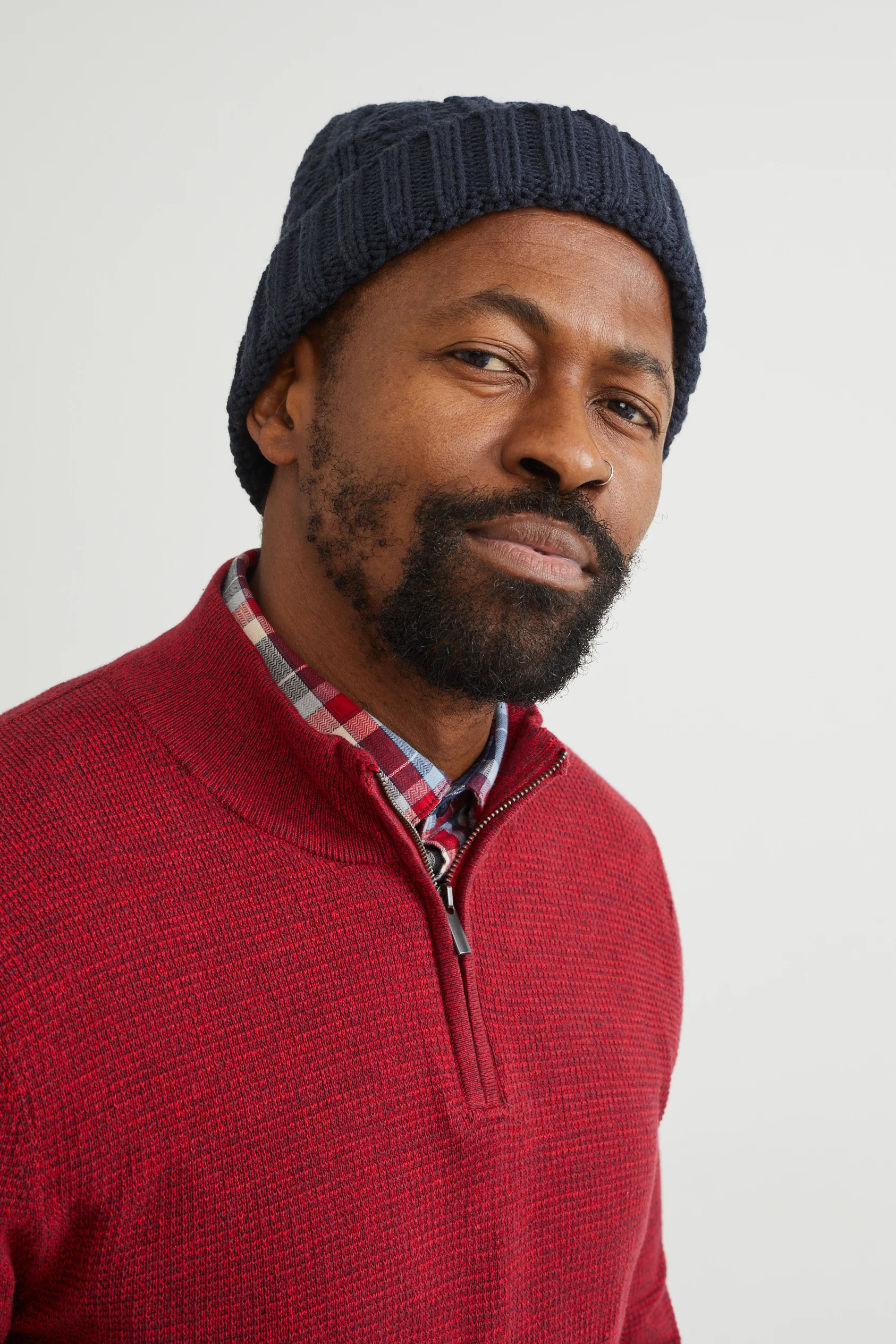 Knitted hat - cable knit pattern