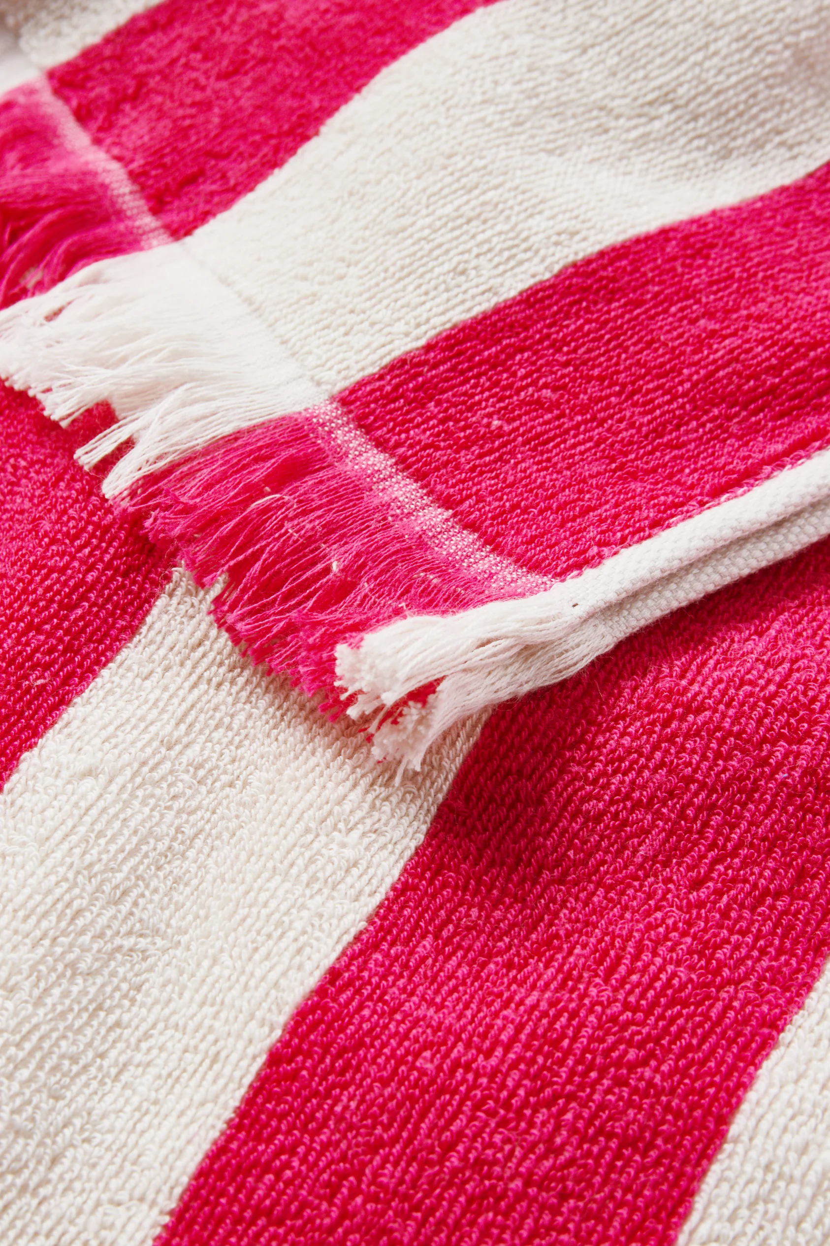 Terry cloth towel - striped - 160 x 80 cm