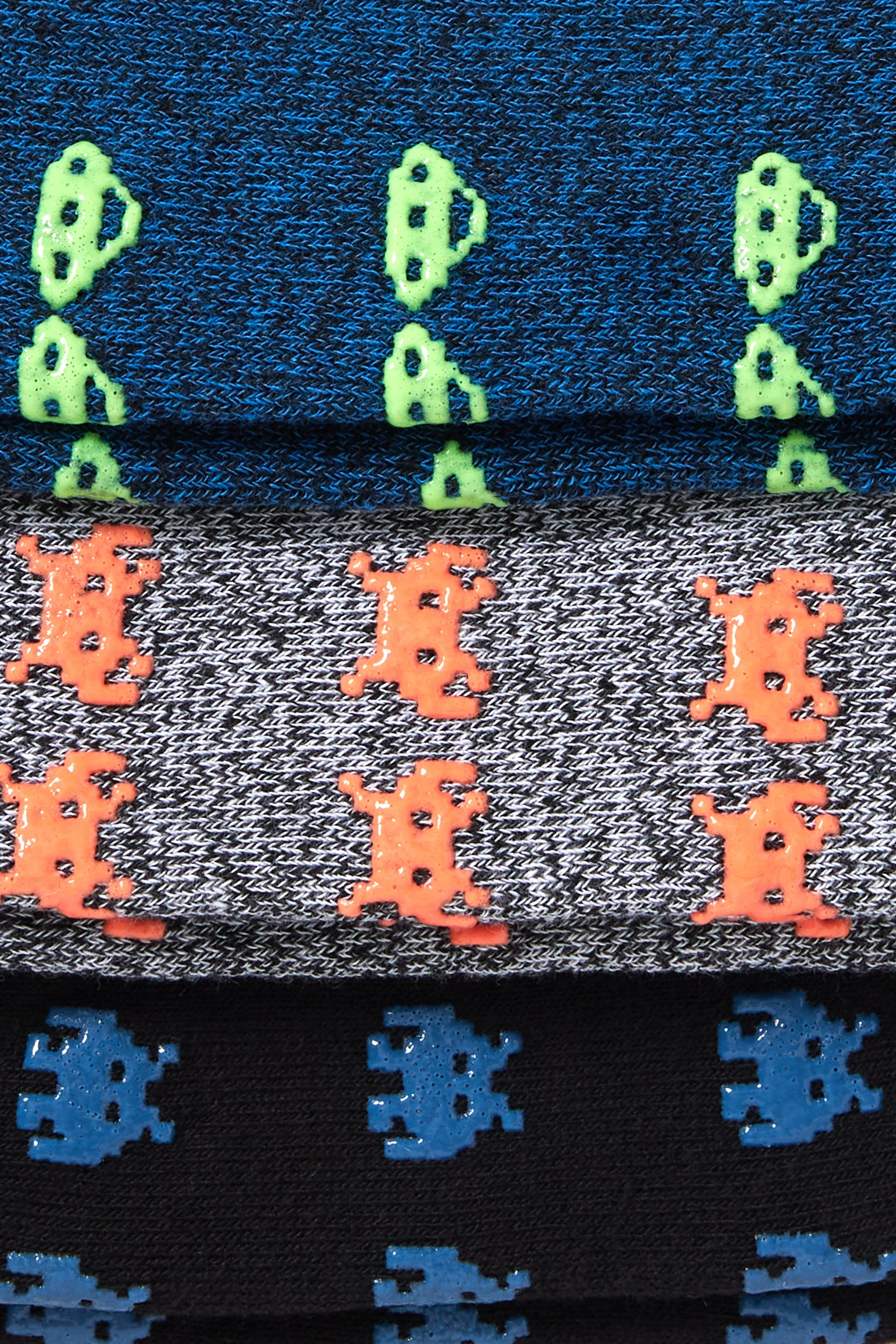 Multipack of 3 - UFO - non-slip socks with motif