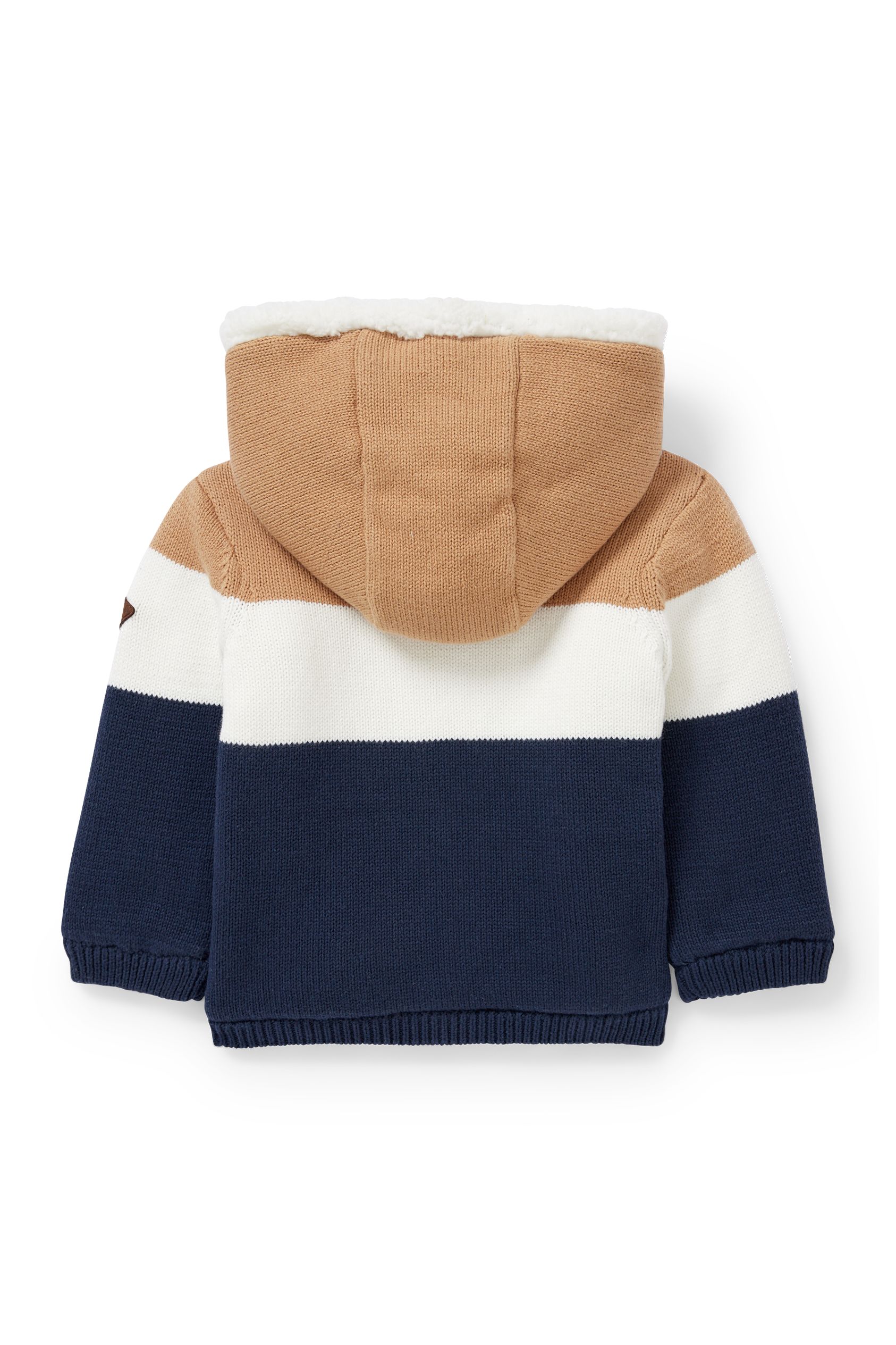 Baby cardigan with hood