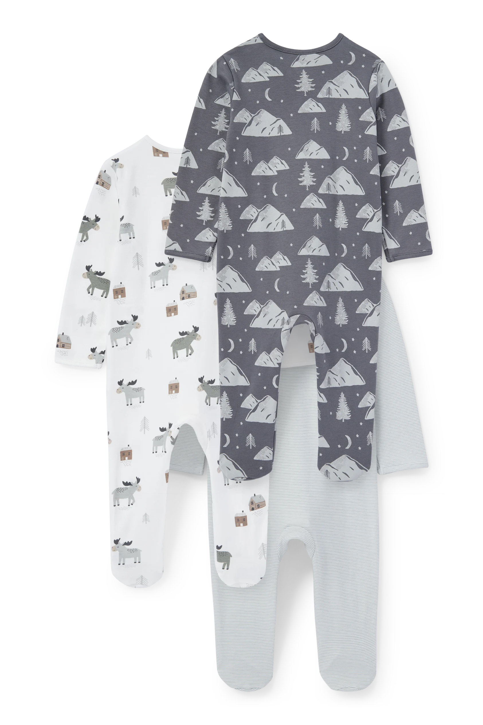 Multipack of 3 - baby sleepsuit