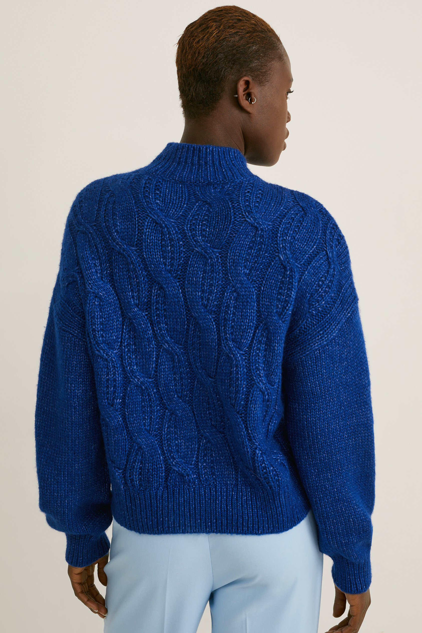 Jumper - cable knit pattern