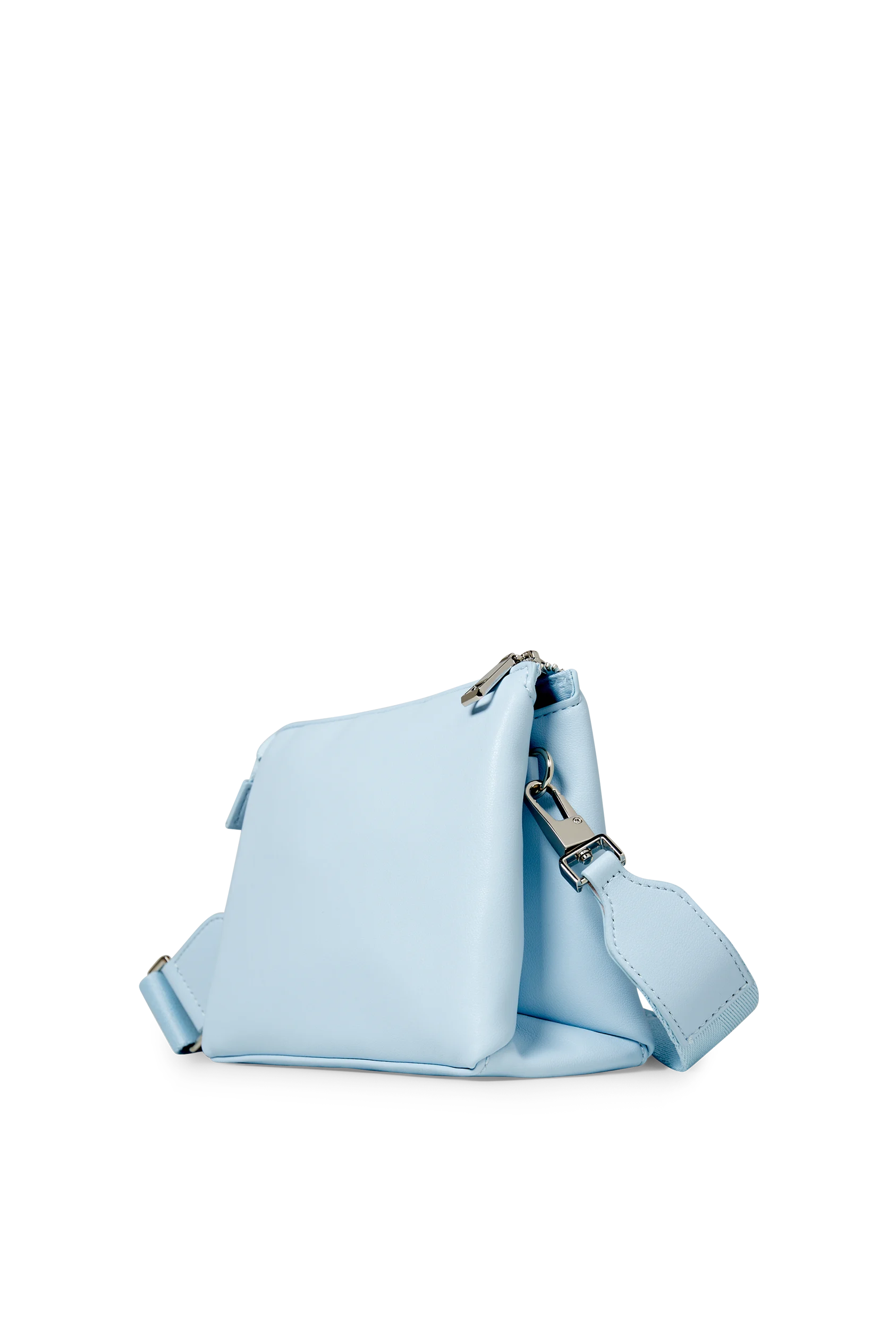 Shoulder bag with detachable bag strap - faux leather