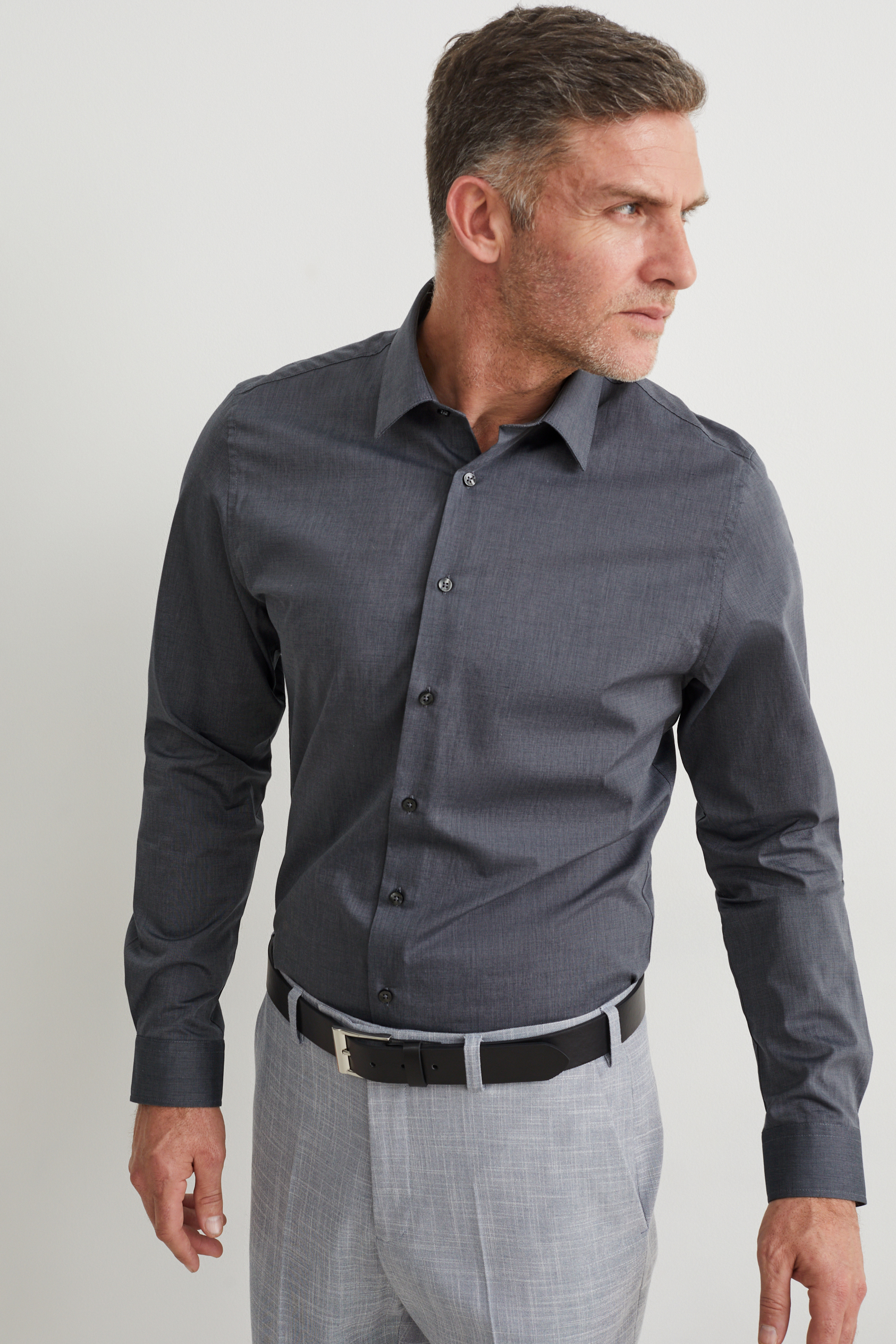 Business shirt - slim fit - kent collar - easy-iron