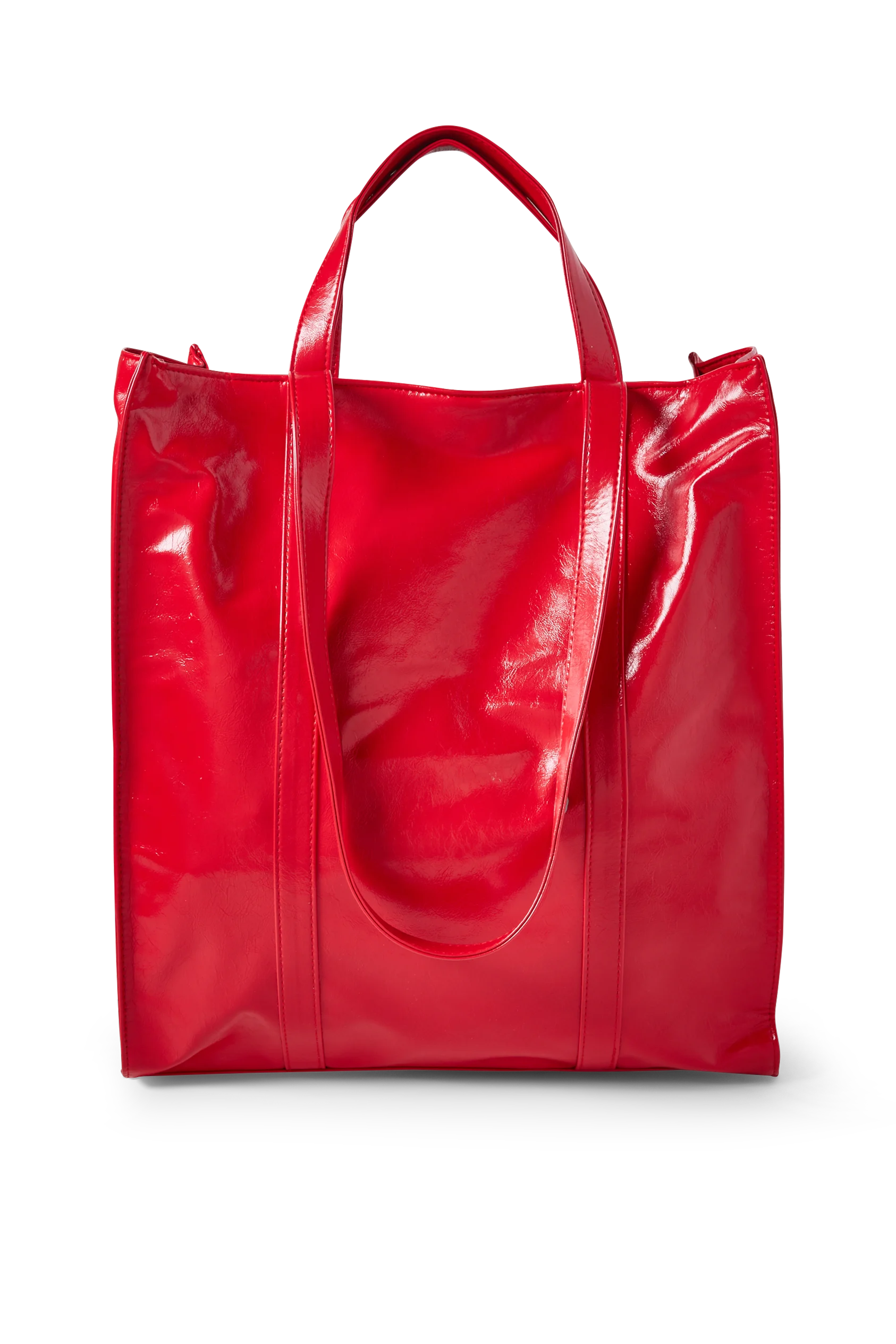 Patent shopper - faux leather