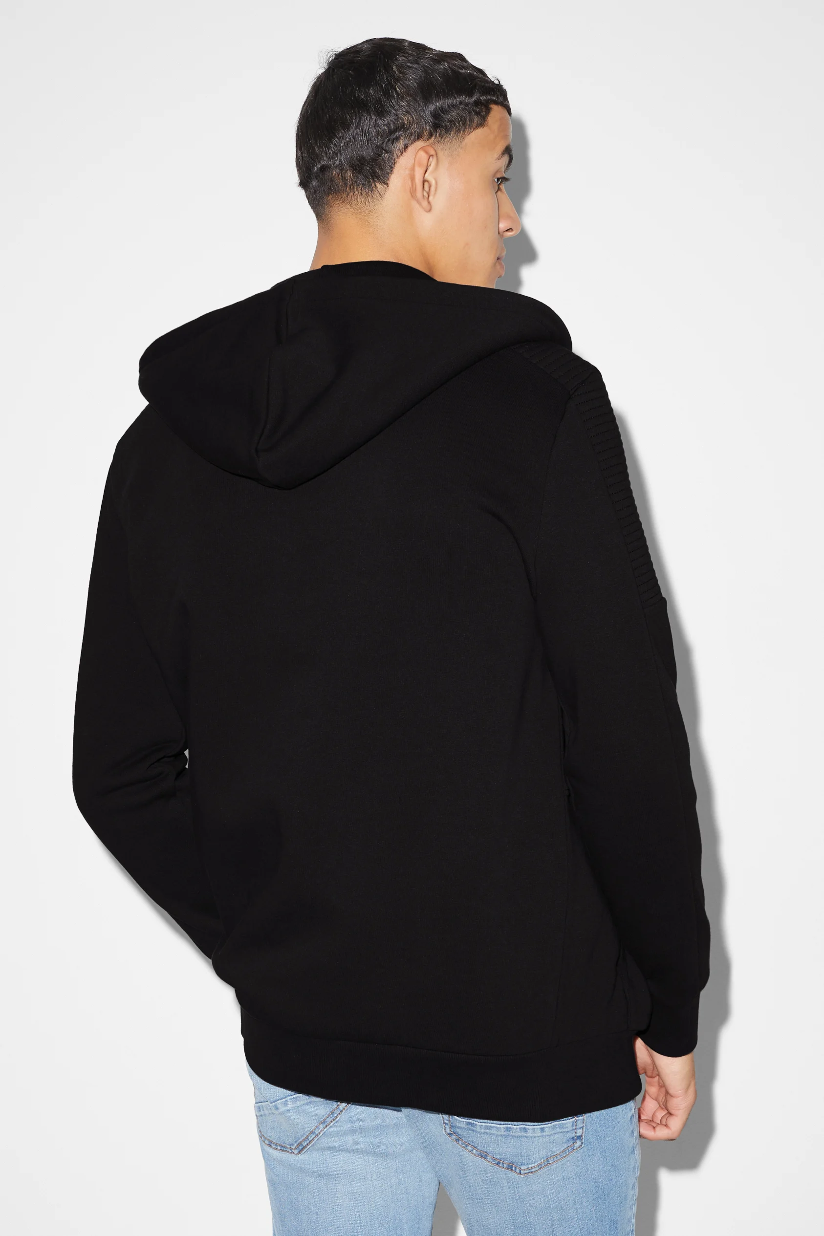 Zip-through hoodie