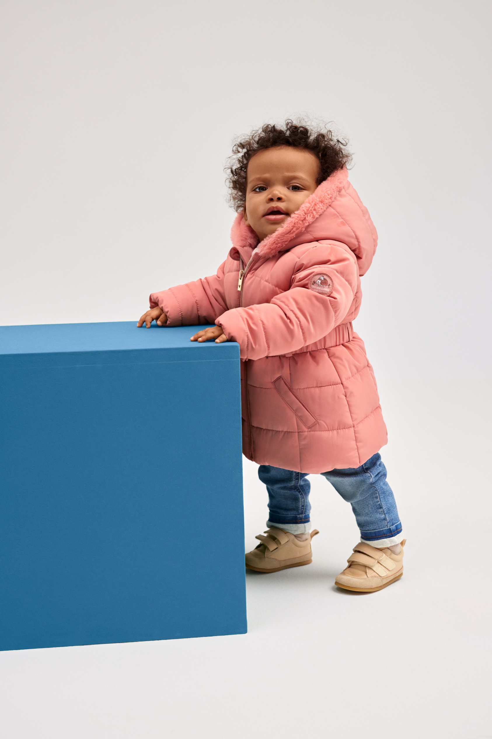 Baby quilted jacket with hood