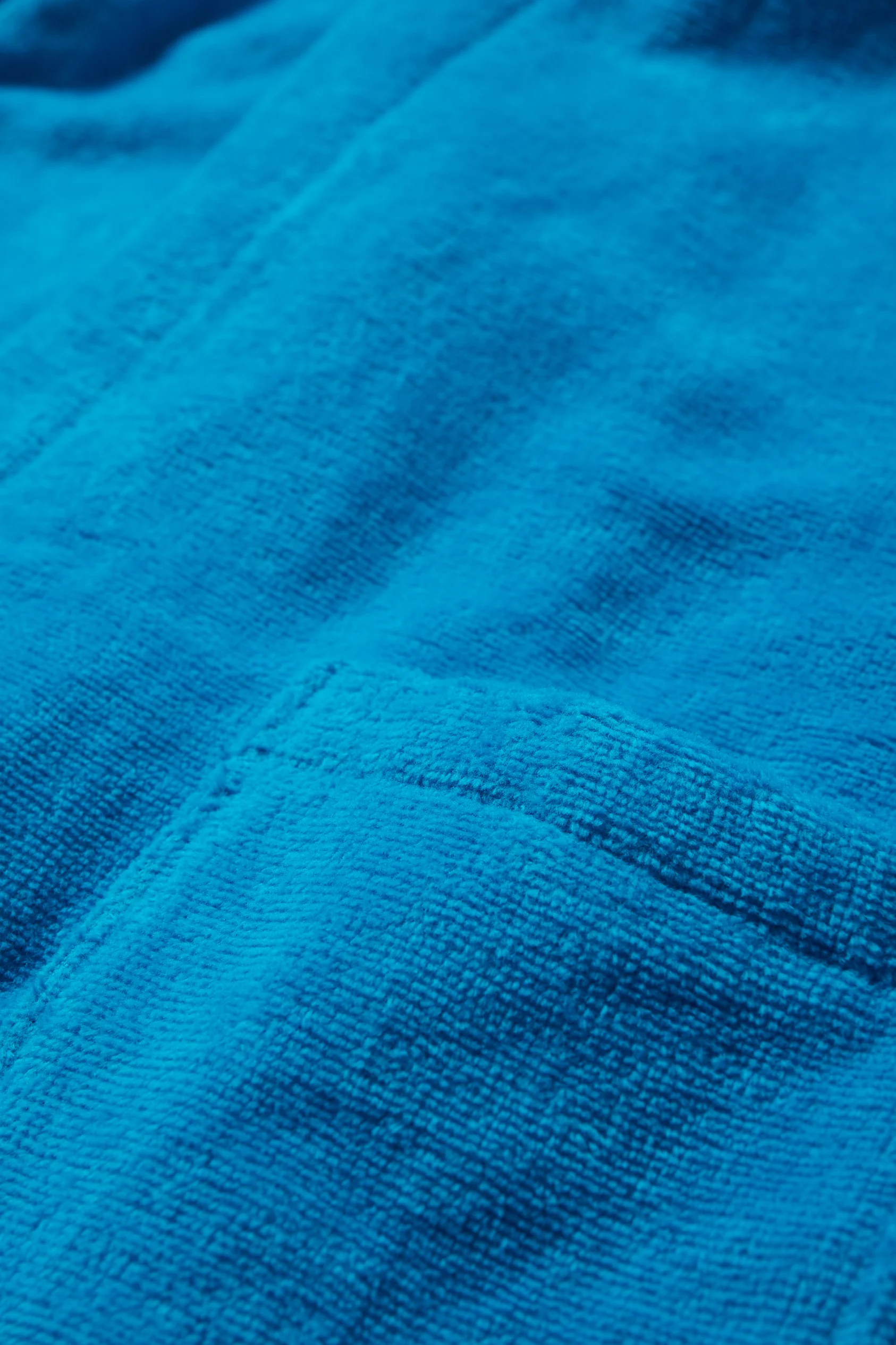 Terry cloth bathrobe with hood