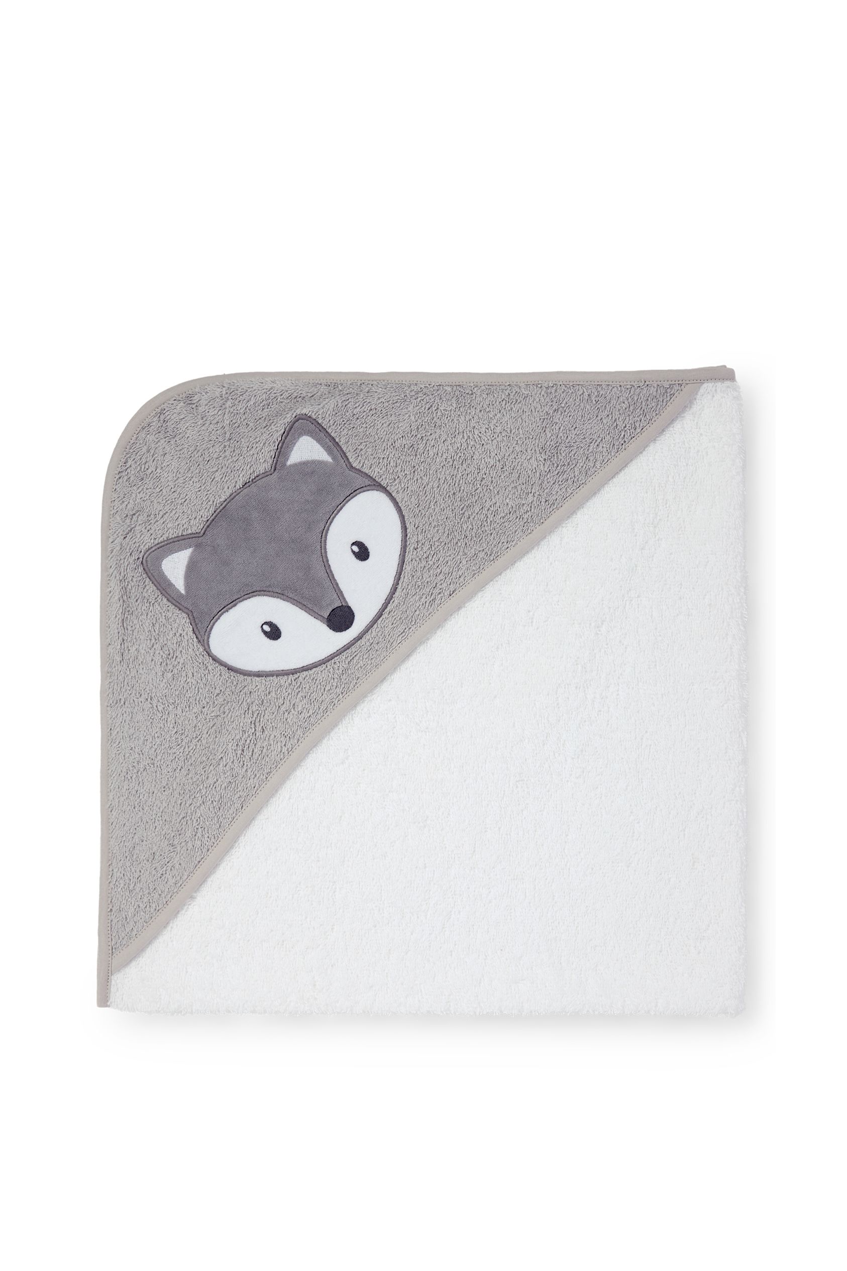 Baby bath towel with hood