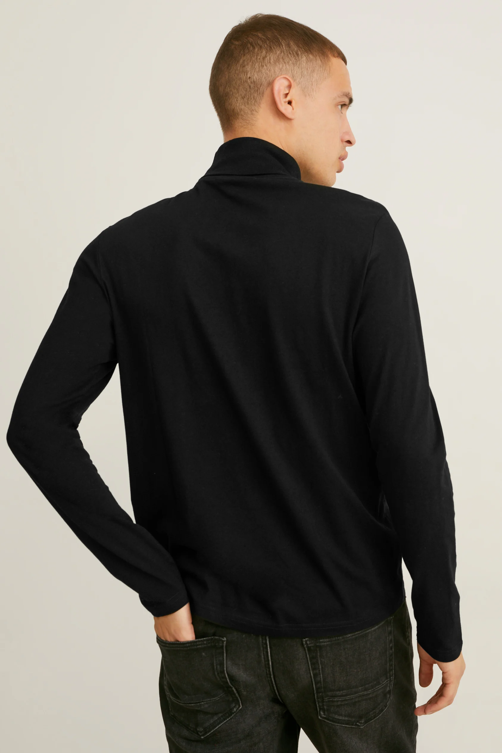 Polo neck top