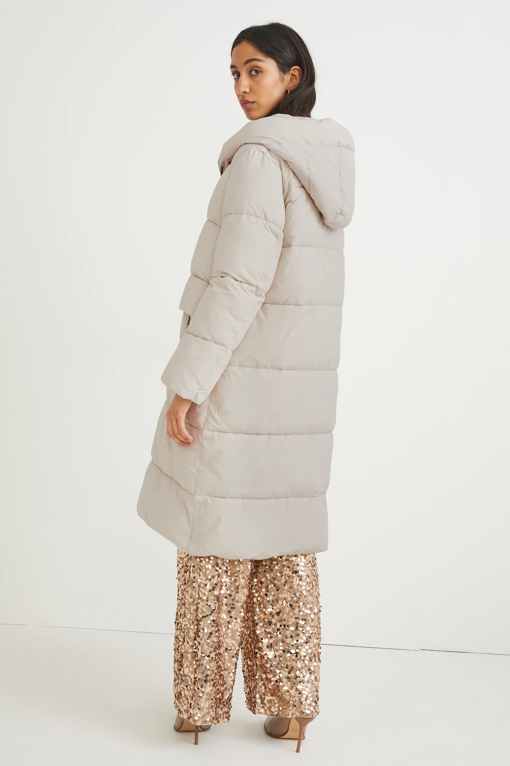 Quilted coat with hood - BIONIC-FINISH?ECO