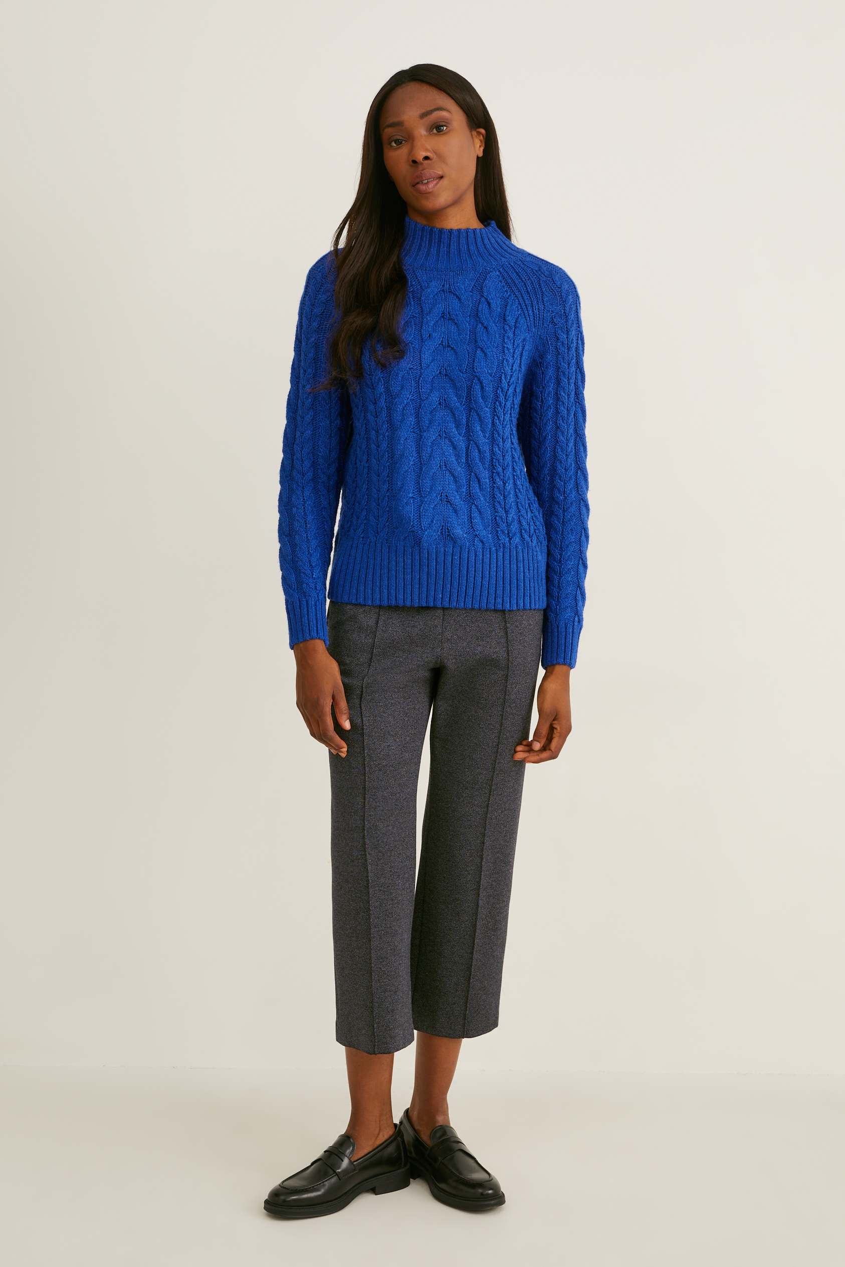 Jersey trousers - wide leg