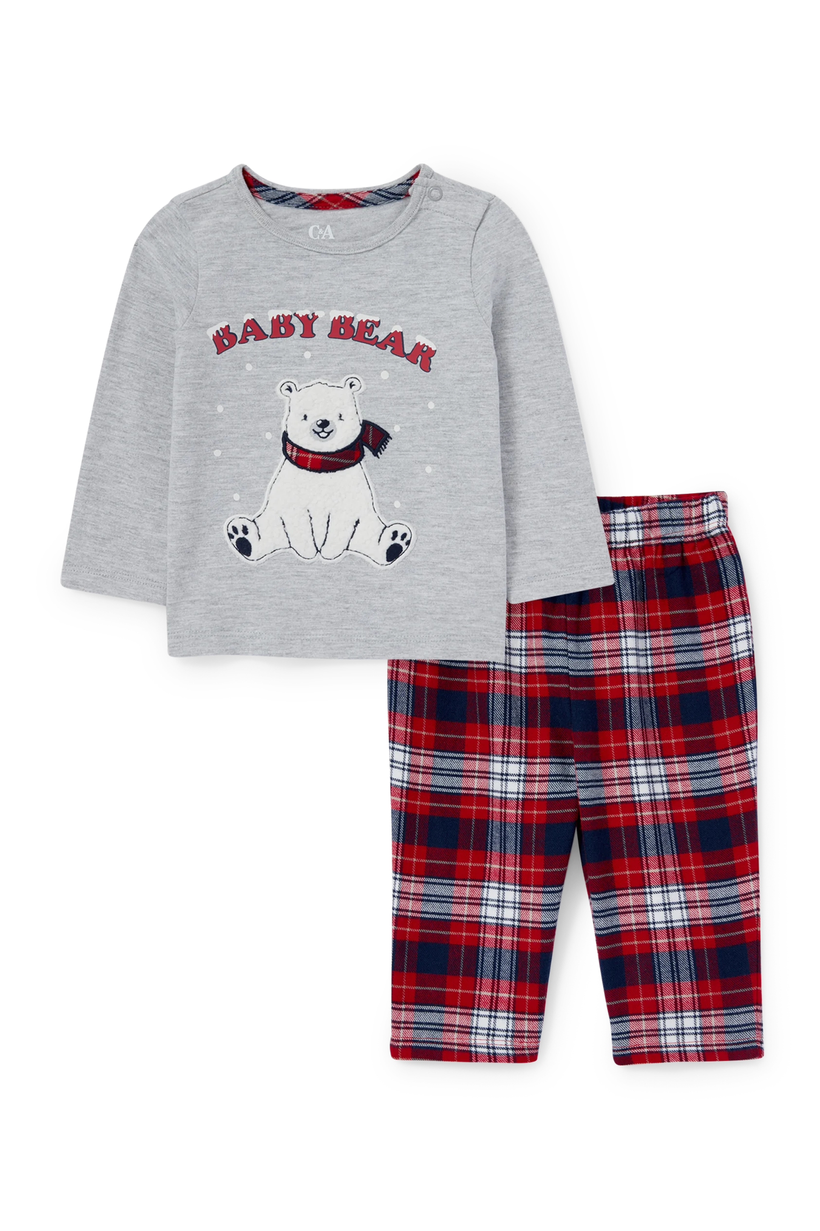 Polar bear - baby Christmas pyjamas - 2 piece