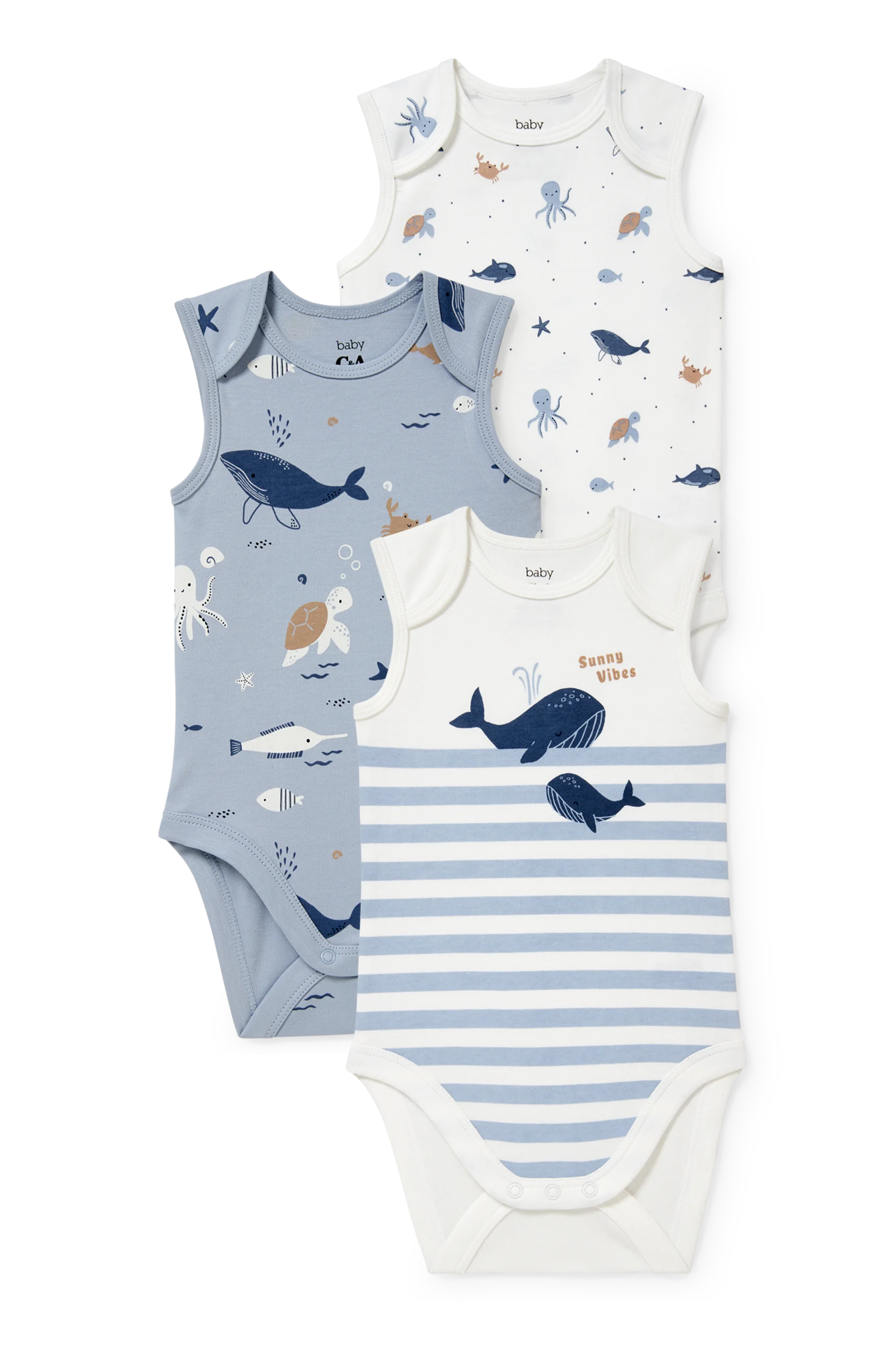 Multipack of 3 - baby bodysuit
