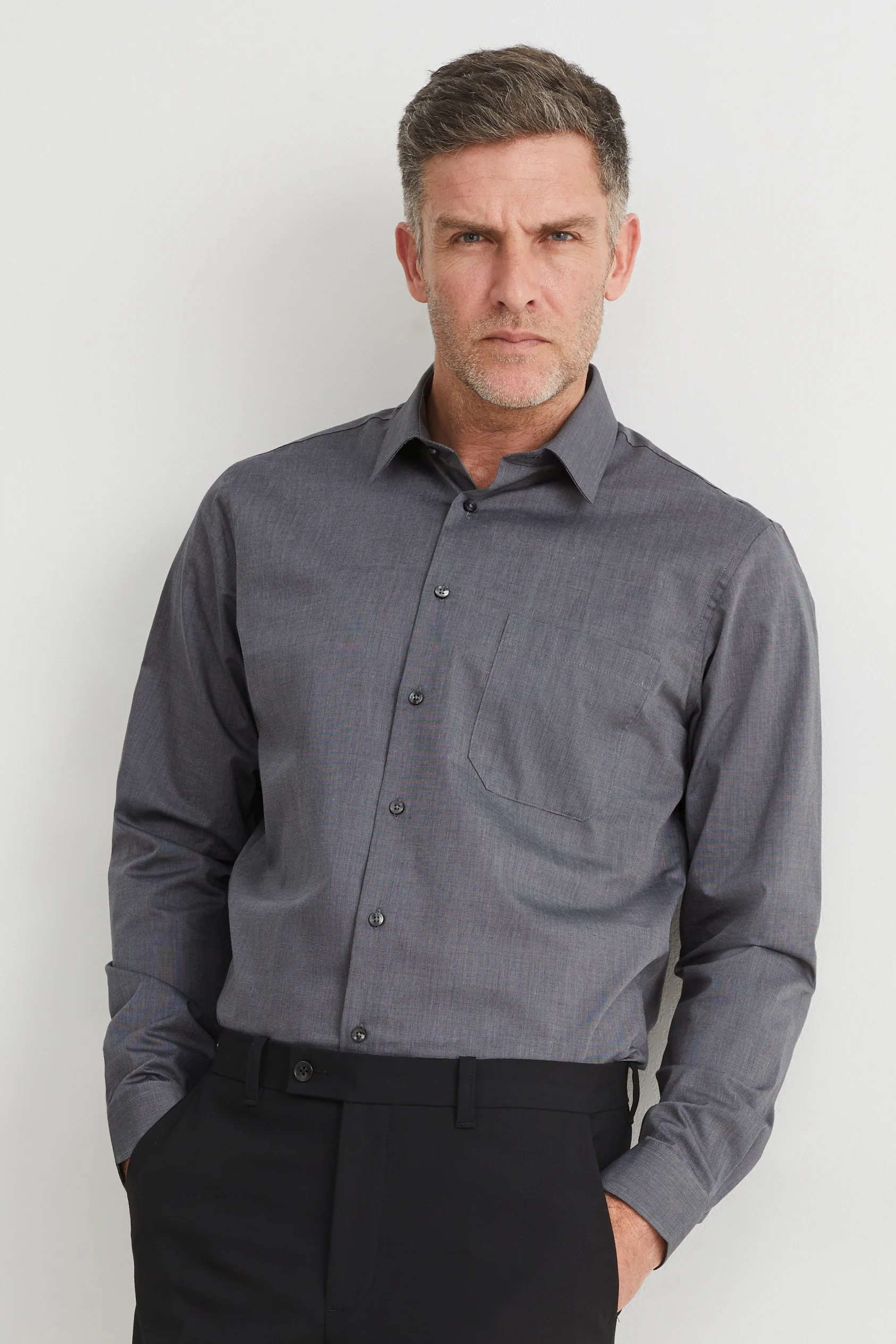 Business shirt - regular fit - kent collar - easy-iron