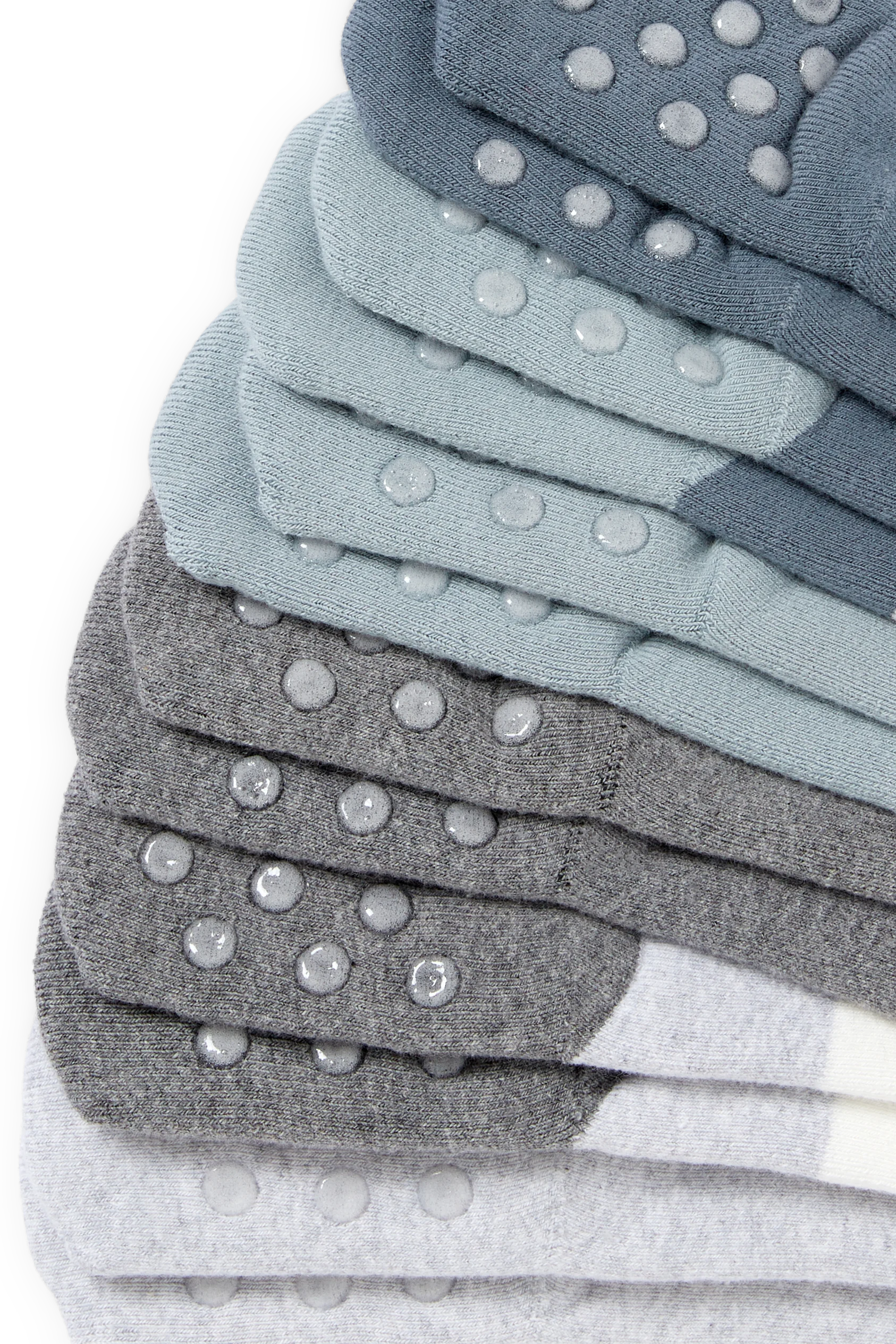 Multipack of 6 - woodland animals - baby non-slip socks with motif