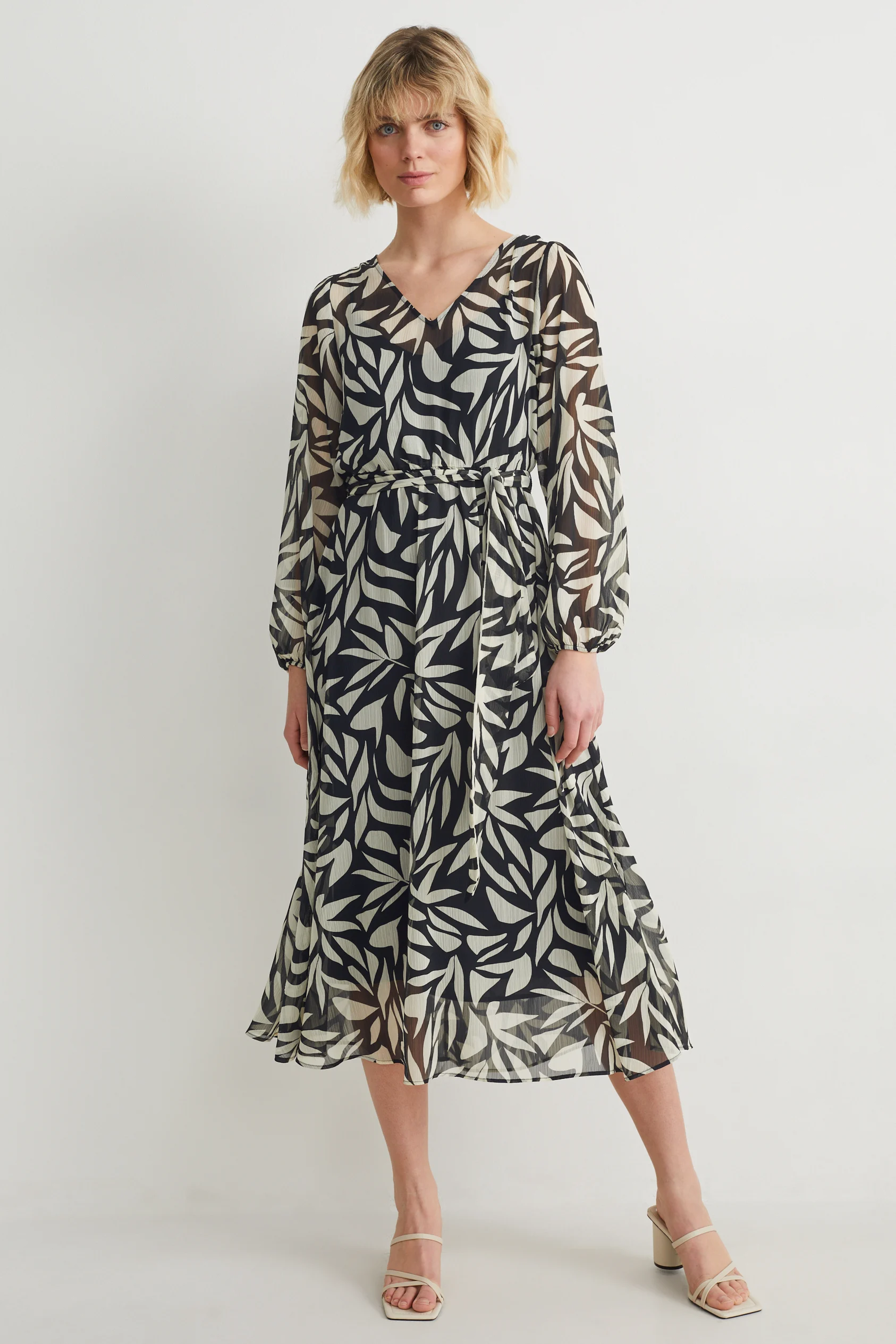 Chiffon dress - patterned