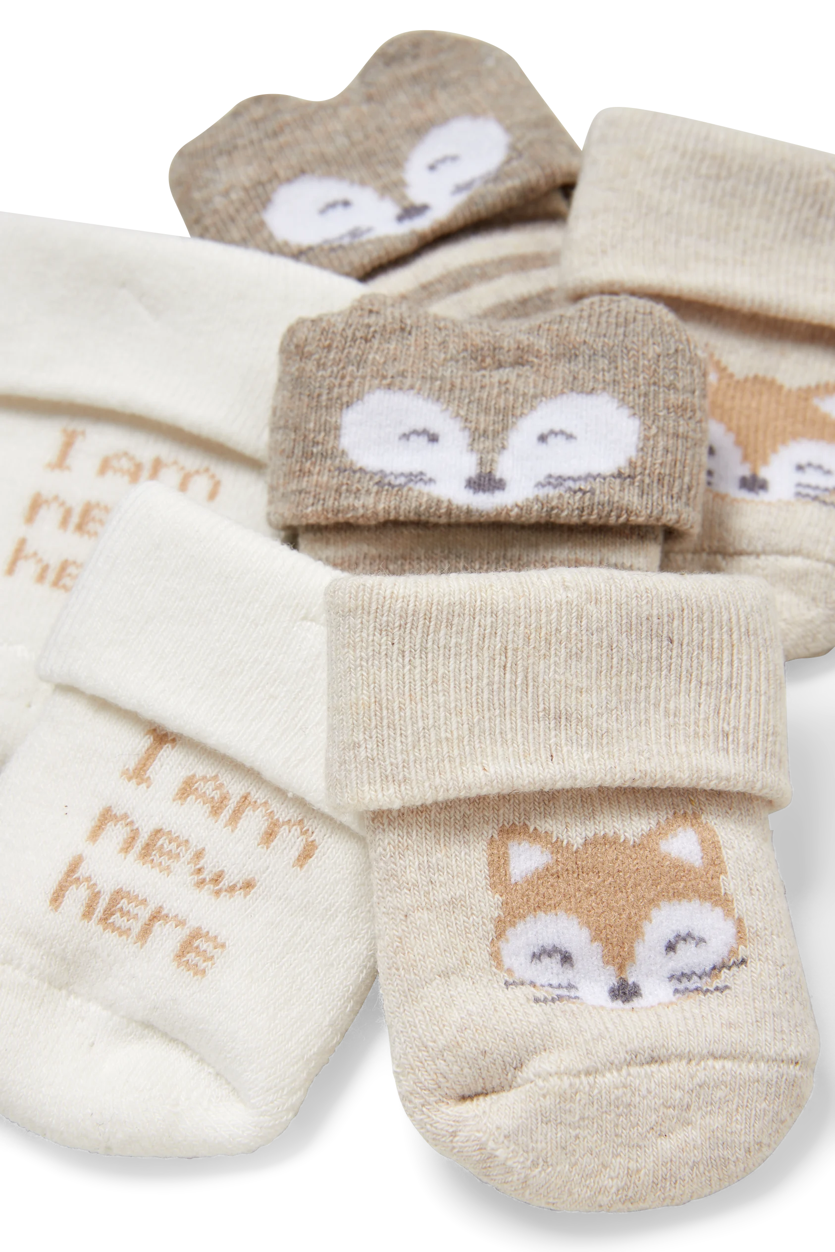 Multipack of 3 - animals - newborn socks with motif