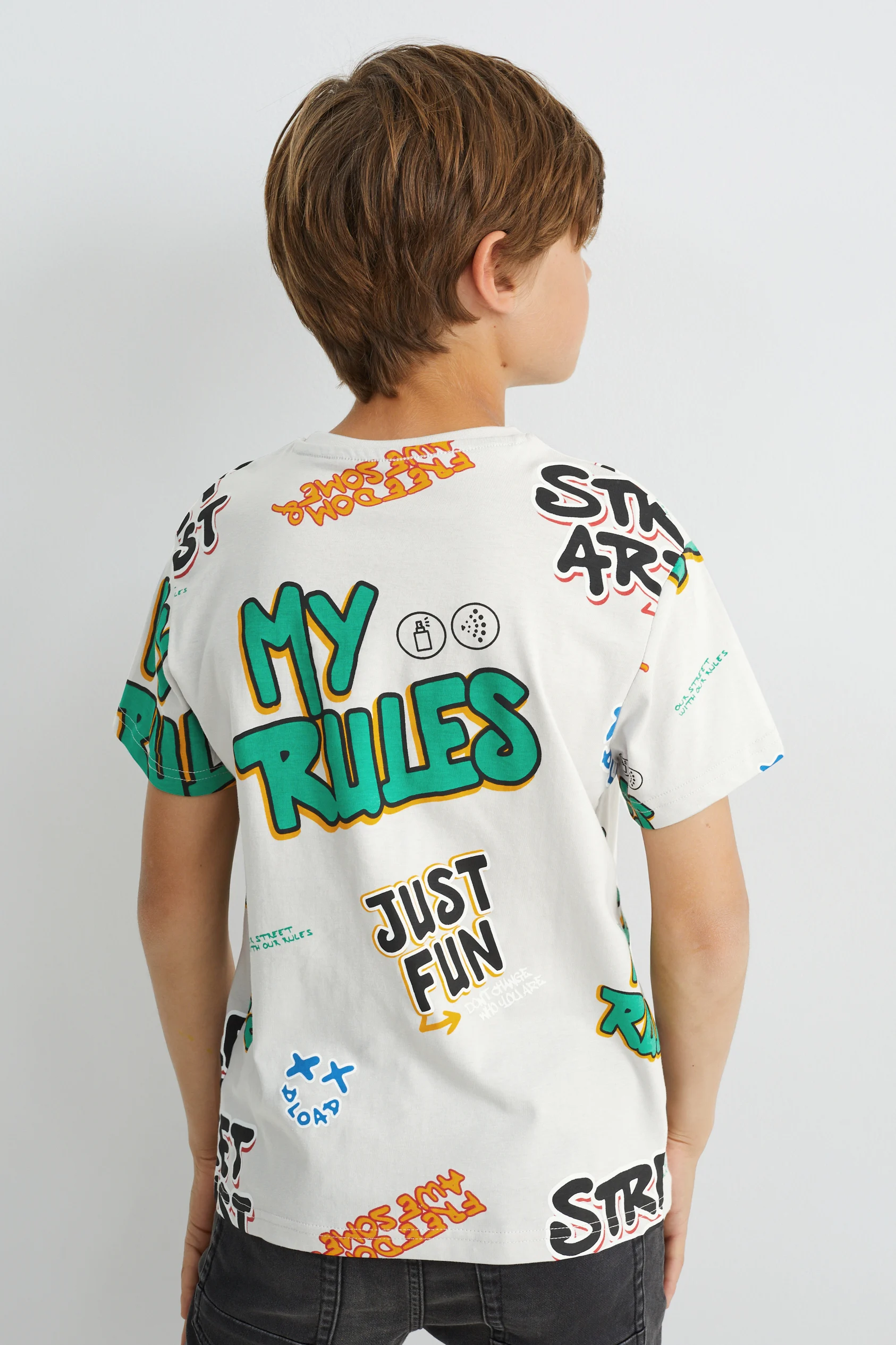 Short sleeve T-shirt - patterned