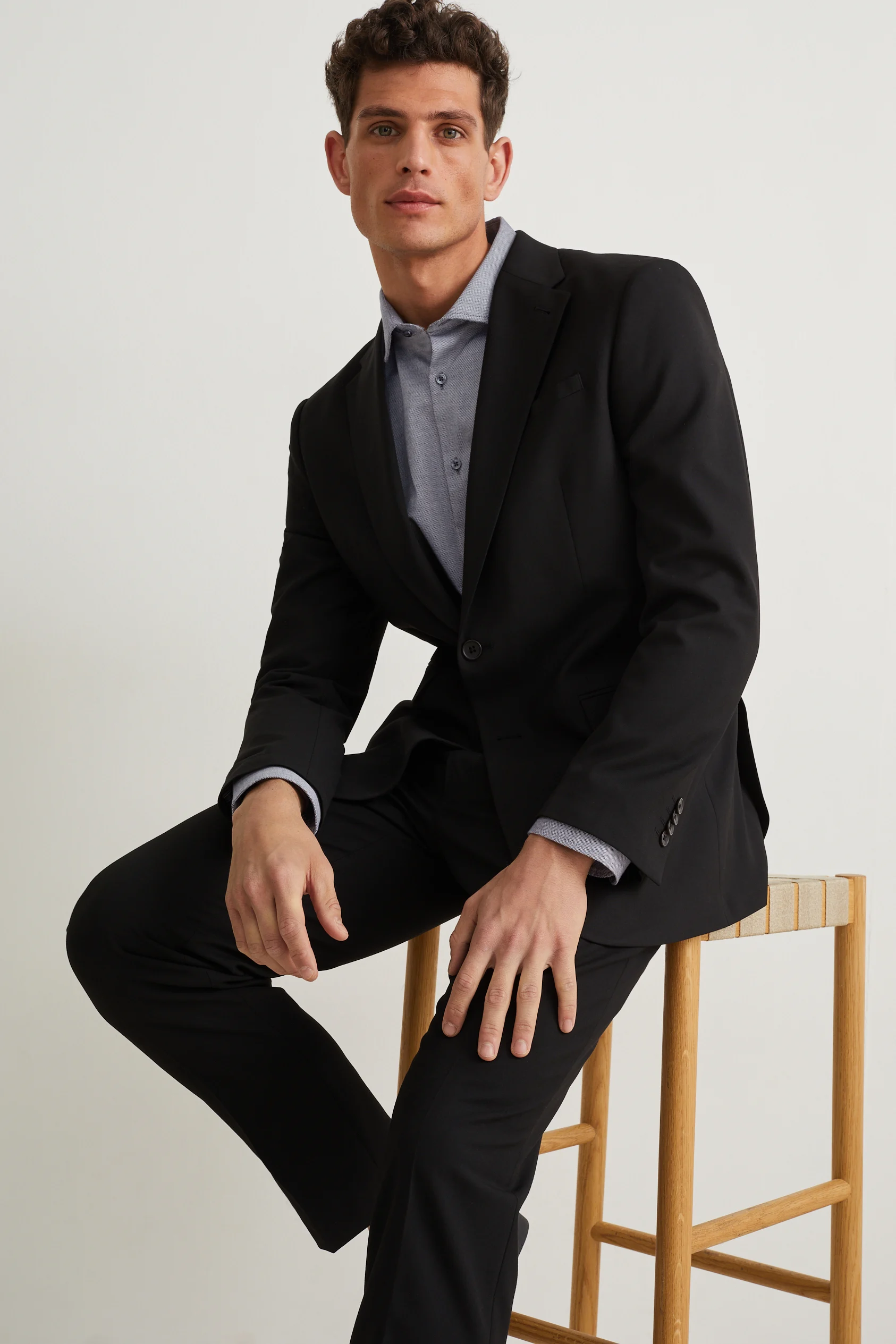 Business shirt - regular fit - cutaway collar - easy-iron