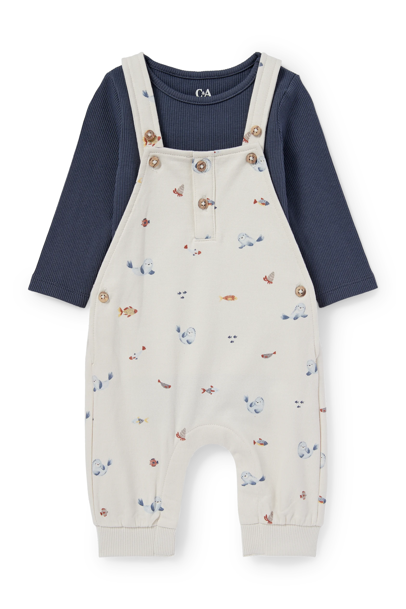 Sea creatures - baby outfit - 2 piece