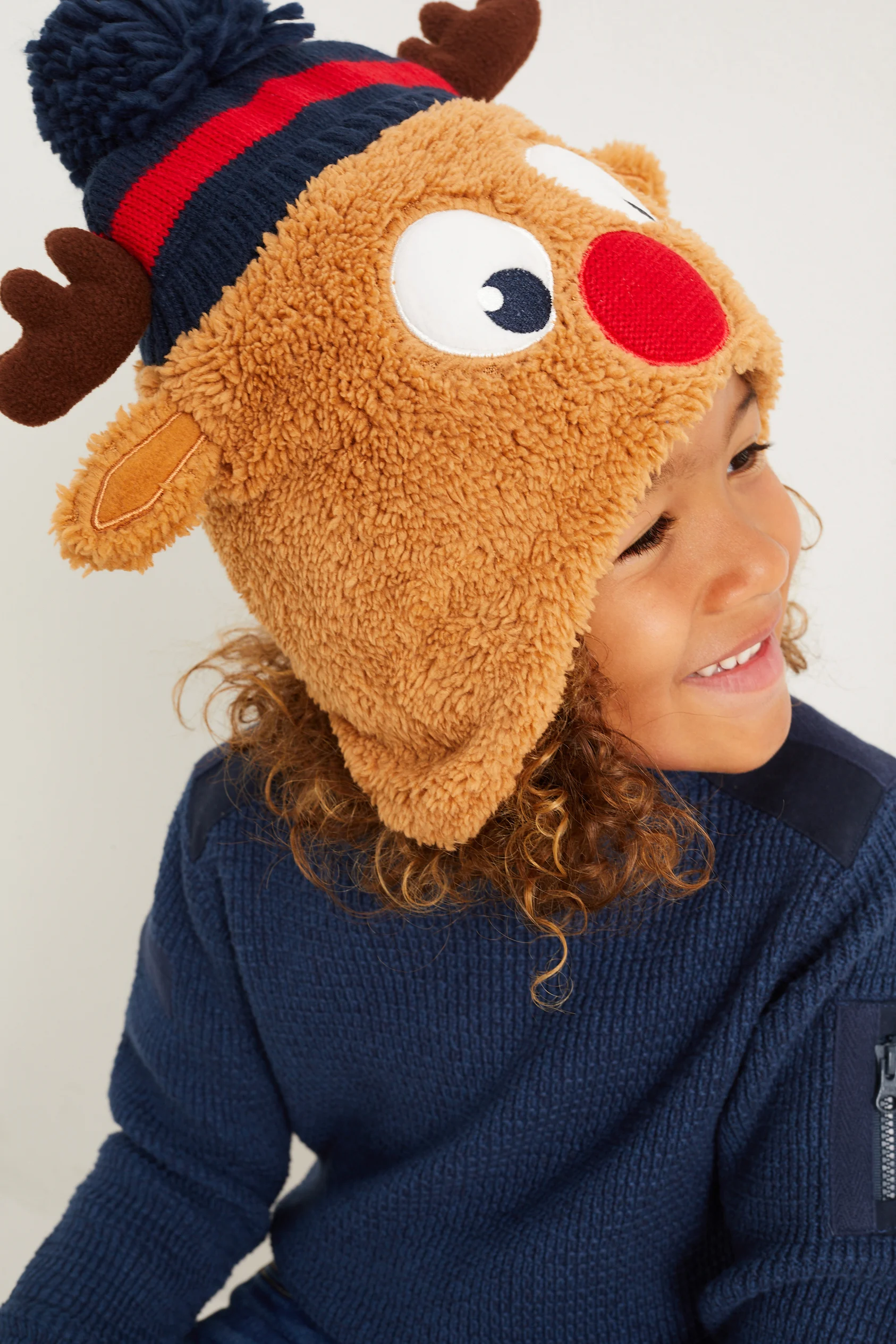 Christmas teddy fur hat